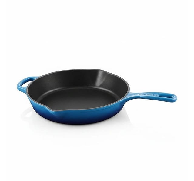 Le Creuset Brat- und Servierpfanne Hoch Gusseisen Azure Blau 26cm