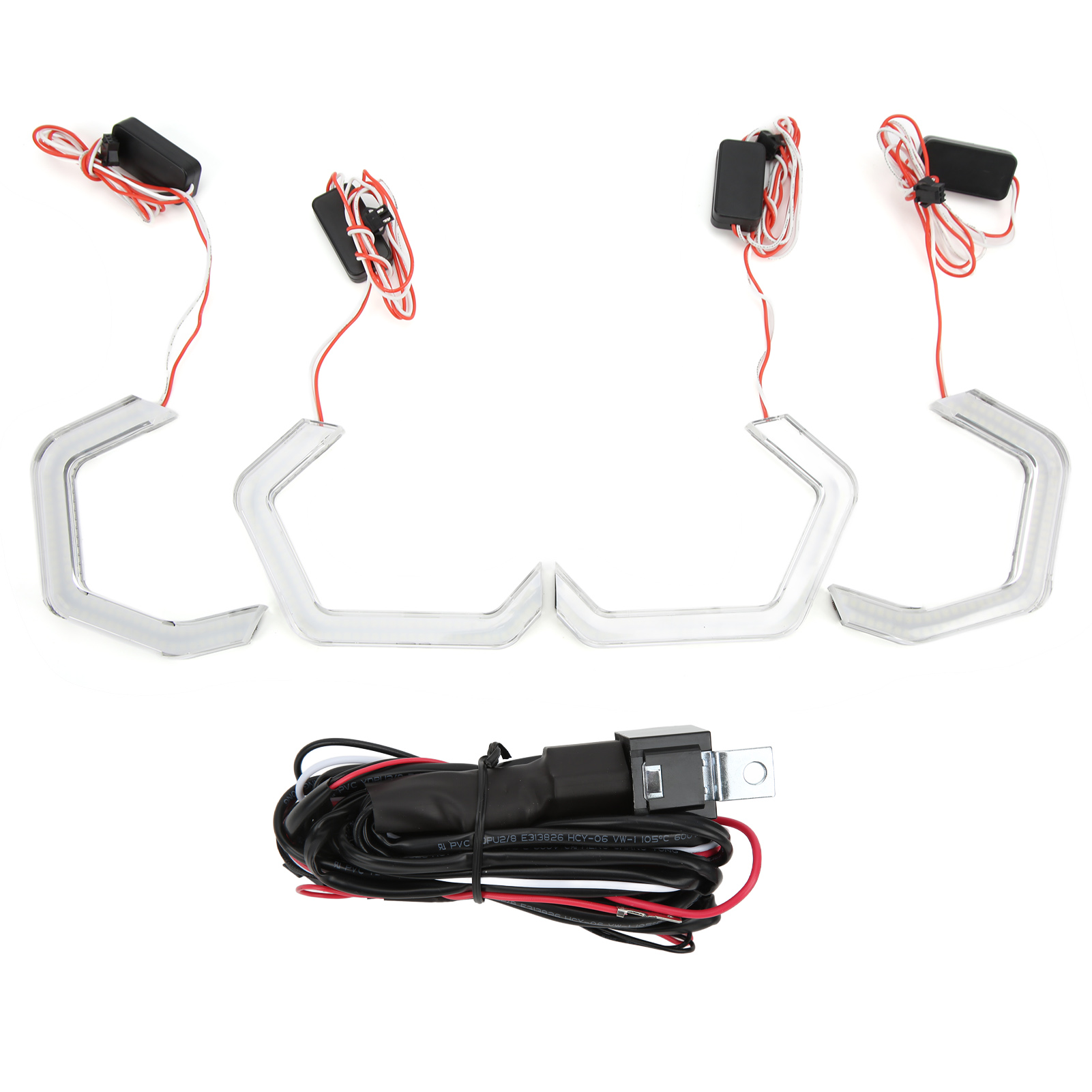 Weiße Led-angel-eyes-scheinwerferringe Für Bmw M4, Kompatibel Mit Bmw M2, M3, M4, M5, F10, F13, F18, F22, F30, F31, F32, F33 Und F34.