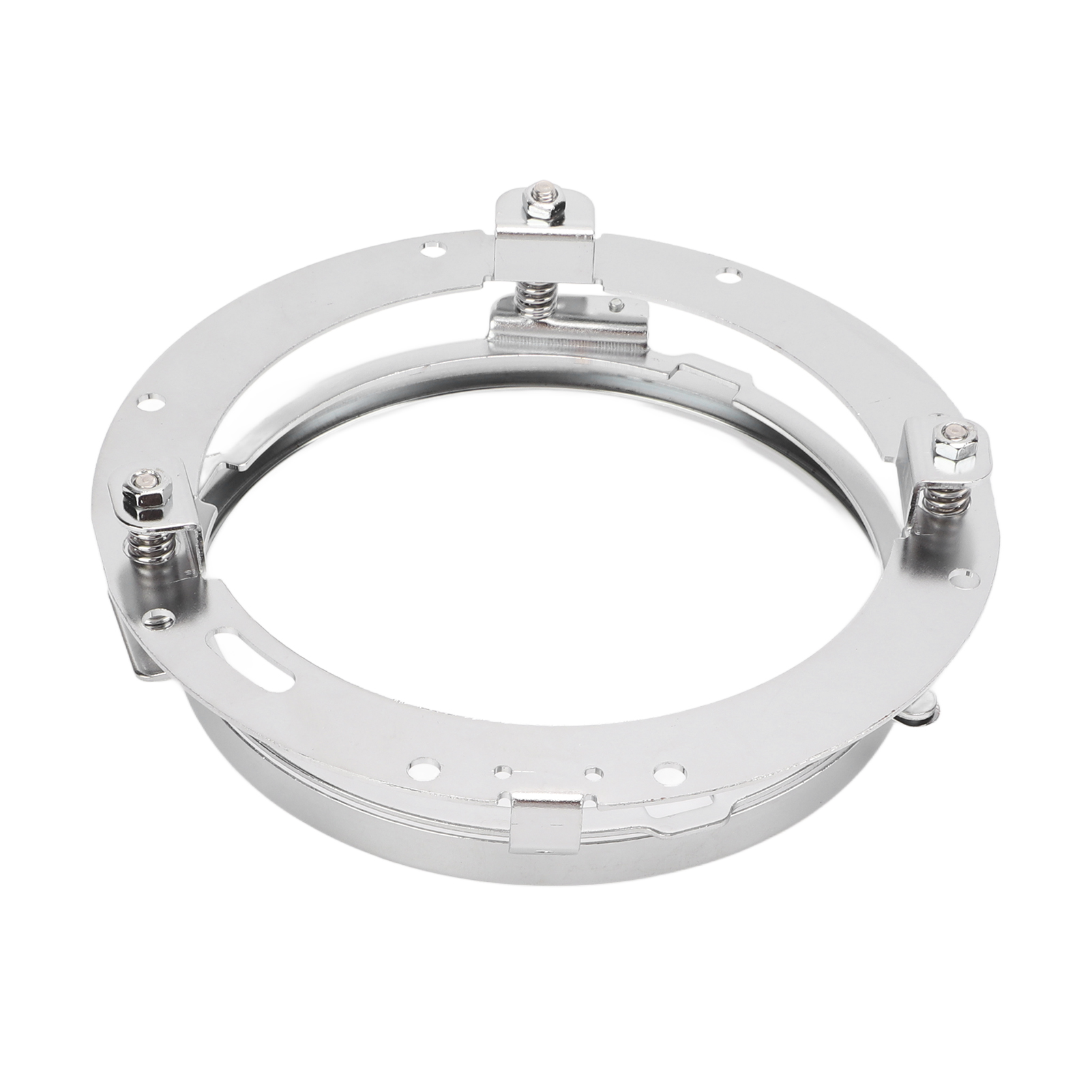 7-zoll-motorradscheinwerferadapter, Runder Befestigungsring, Scheinwerferhalterung, Silberner Adapter