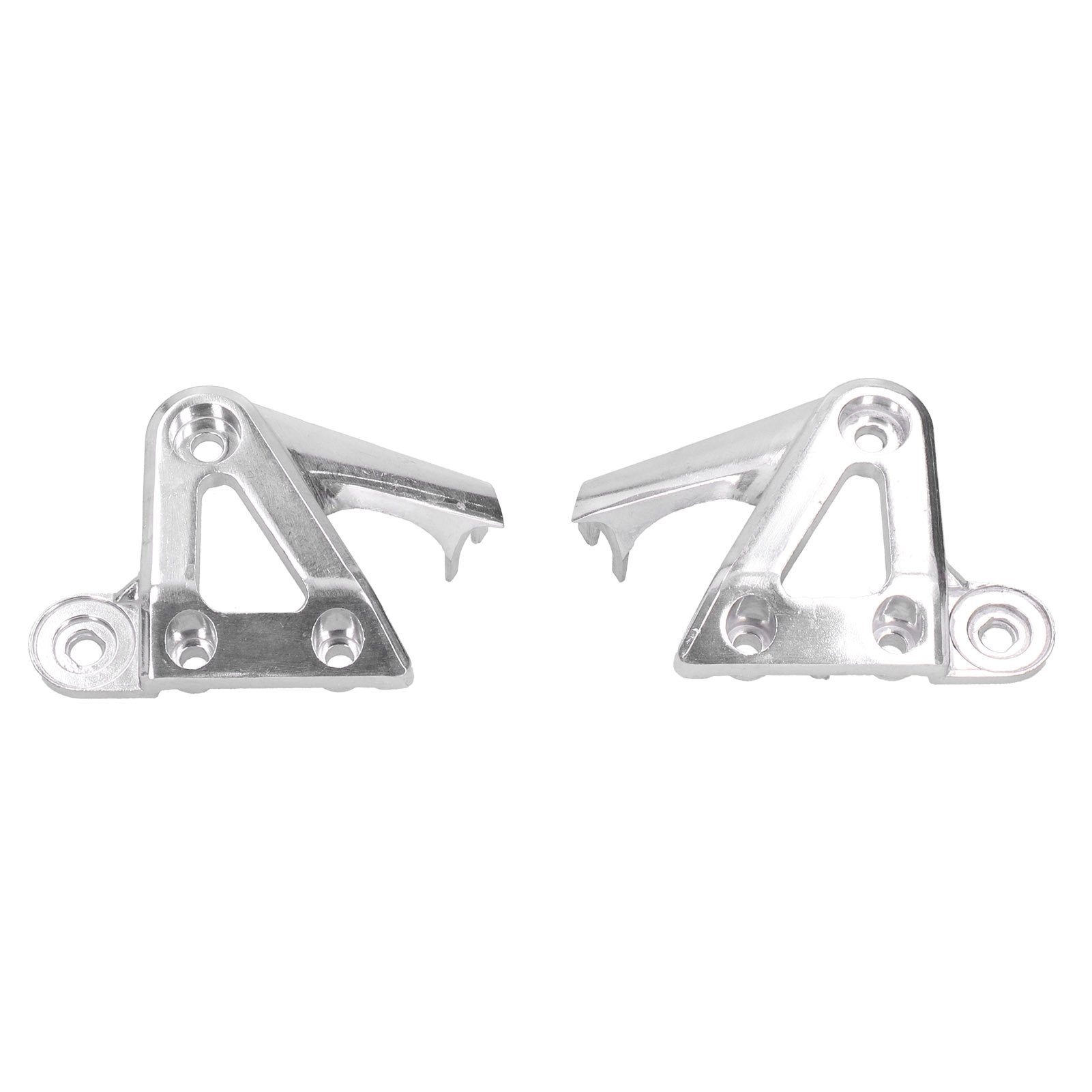 Paar Scheinwerferhalterungen Kompatibel Mit Honda Hornet 900, Cb900, 919 Und Cb400 Vtec 1, 2, 3 Und 4 (silber)