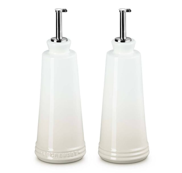 Le Creuset Essig und Öl Set Steinzeug Meringue