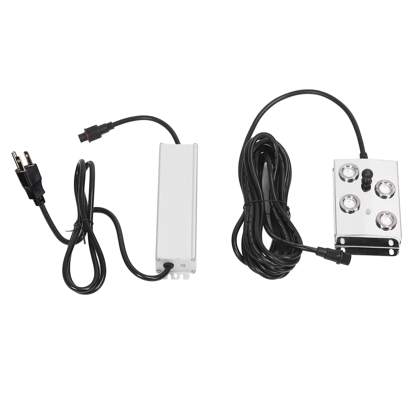 Ultraschall-nebelsystem Mit 4 Düsen, Durchflussrate 3000 Ml/h, Schutzart Ip67 Wasserdicht, Luftbefeuchter Für Teiche Und Gewächshäuser, Amerikanischer Stecker.