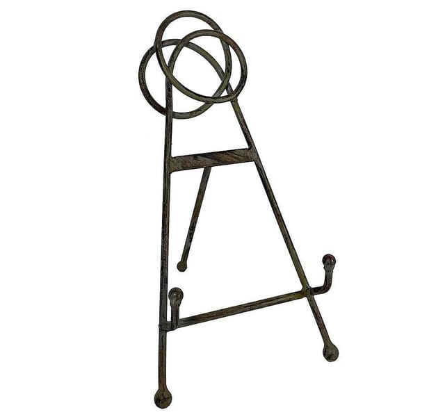 Buchstütze Nostalgie Buchständer Eisen Grau Kochbuchhalter Vintage-Stil