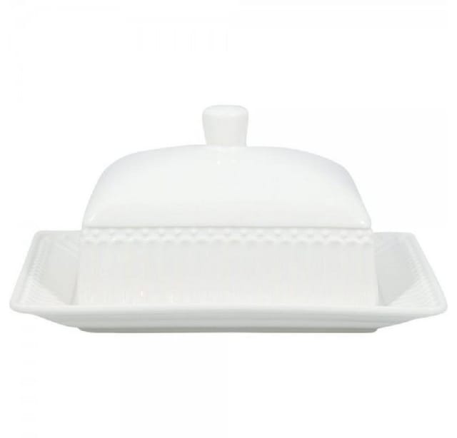 Greengate Butterdose Alice White Porzellan 9cm Weiß