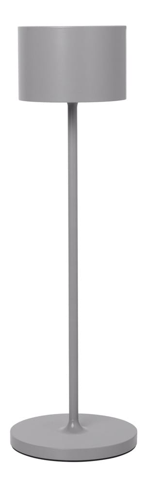 blomus Tischleuchte FAROL kabellos dimmbar LED Akku Outdoor Satellite grau