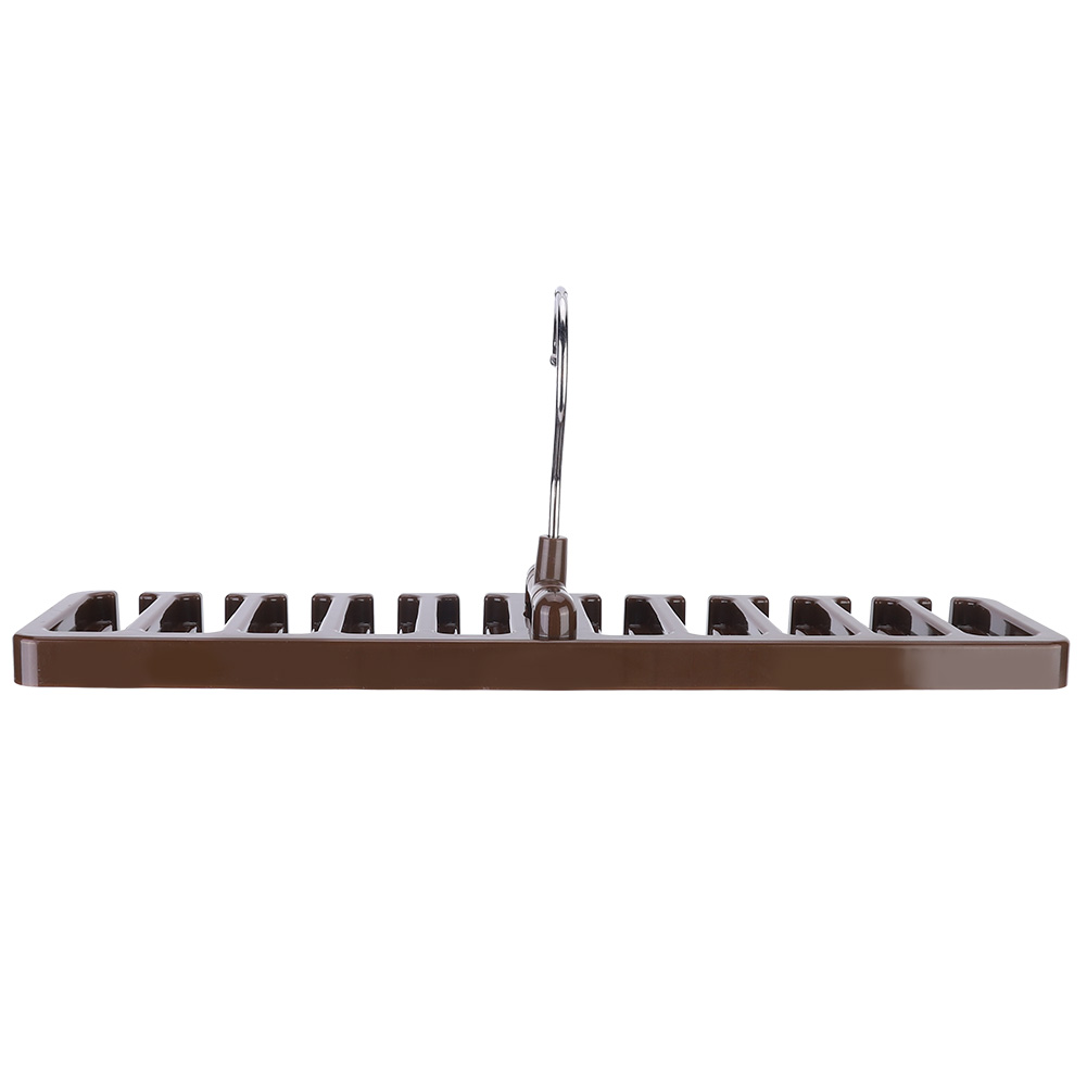 Multifunktionaler Krawattenhalter Mit Drehbarem Haken, Gürtelhalter Und Krawattenaufbewahrung (braun)