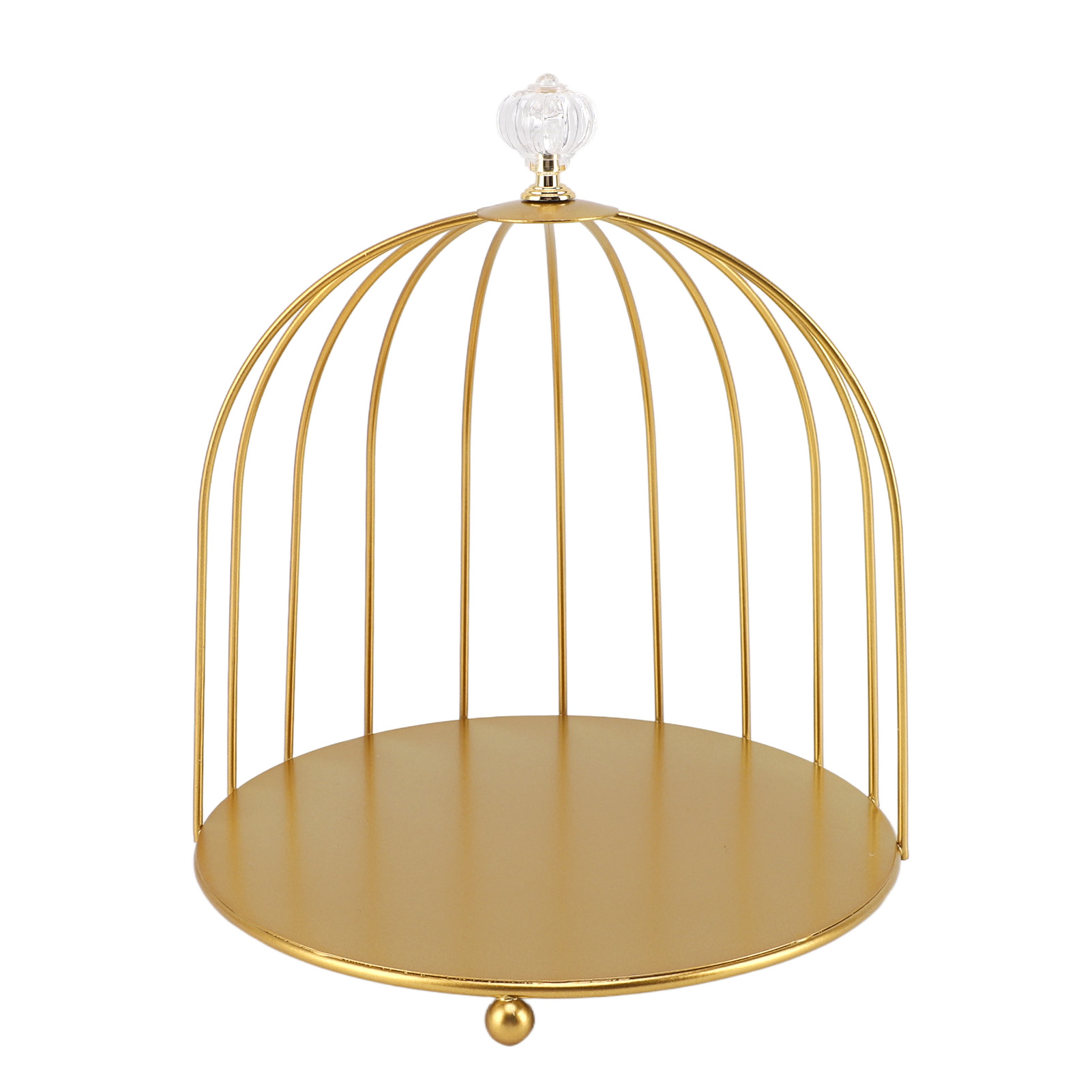 Kosmetikorganizer In Vogelkäfigform, Goldfarben, Platzsparend, Aus Eisen, Einzigartig Und Multifunktional, Badezimmer-make-up-display, Einlagig