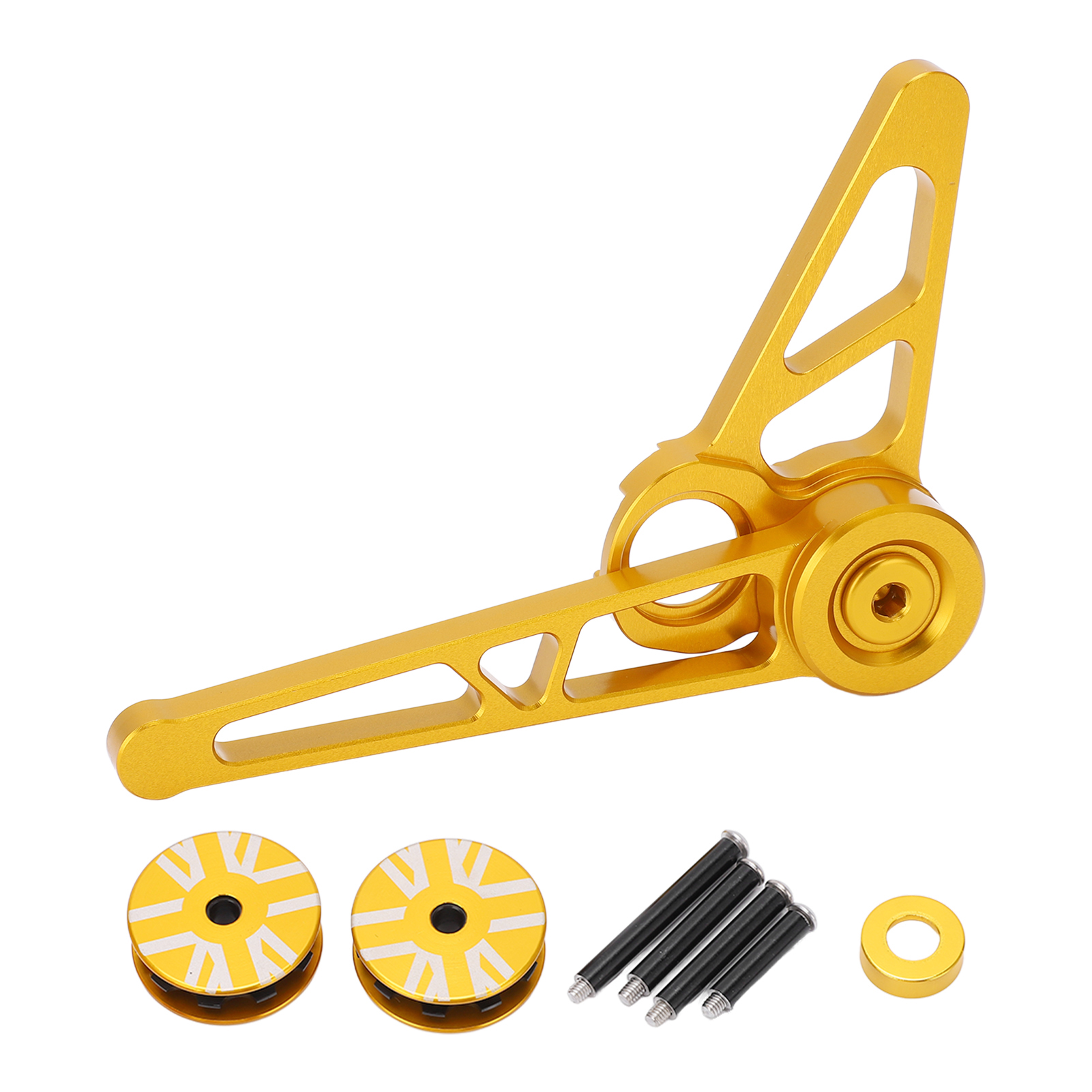Fahrradkettenspanner, Kompatibel Mit 1- Bis 6-gang-schaltungen, Aus Cnc-gefräster Aluminiumlegierung, Goldfarben