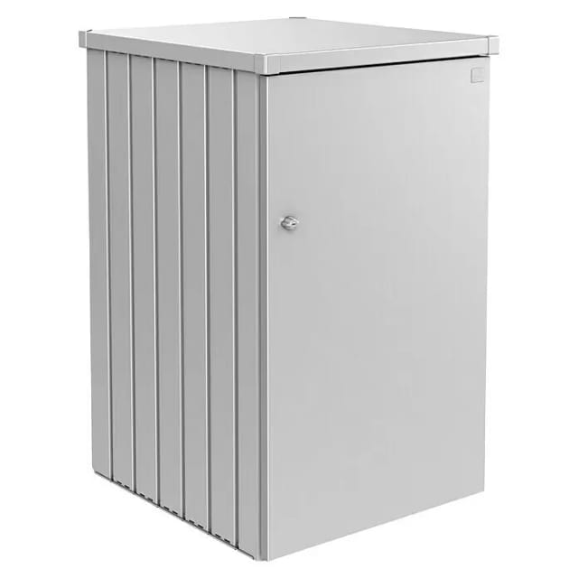 Biohort Mülltonnenbox Alex Silber-Metallic 129x80x88 cm 740l