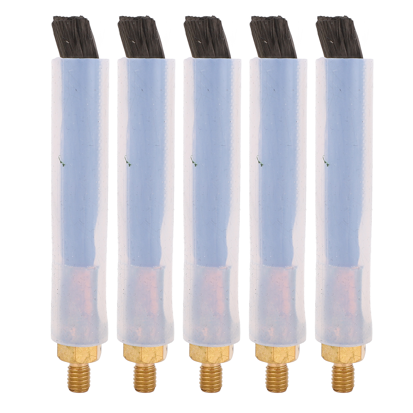 Set Mit 5 Lötperlenreinigungsbürsten, Messingkopf, Faserbürste Für Lötperlenprozessor, M6-lötstellenreiniger