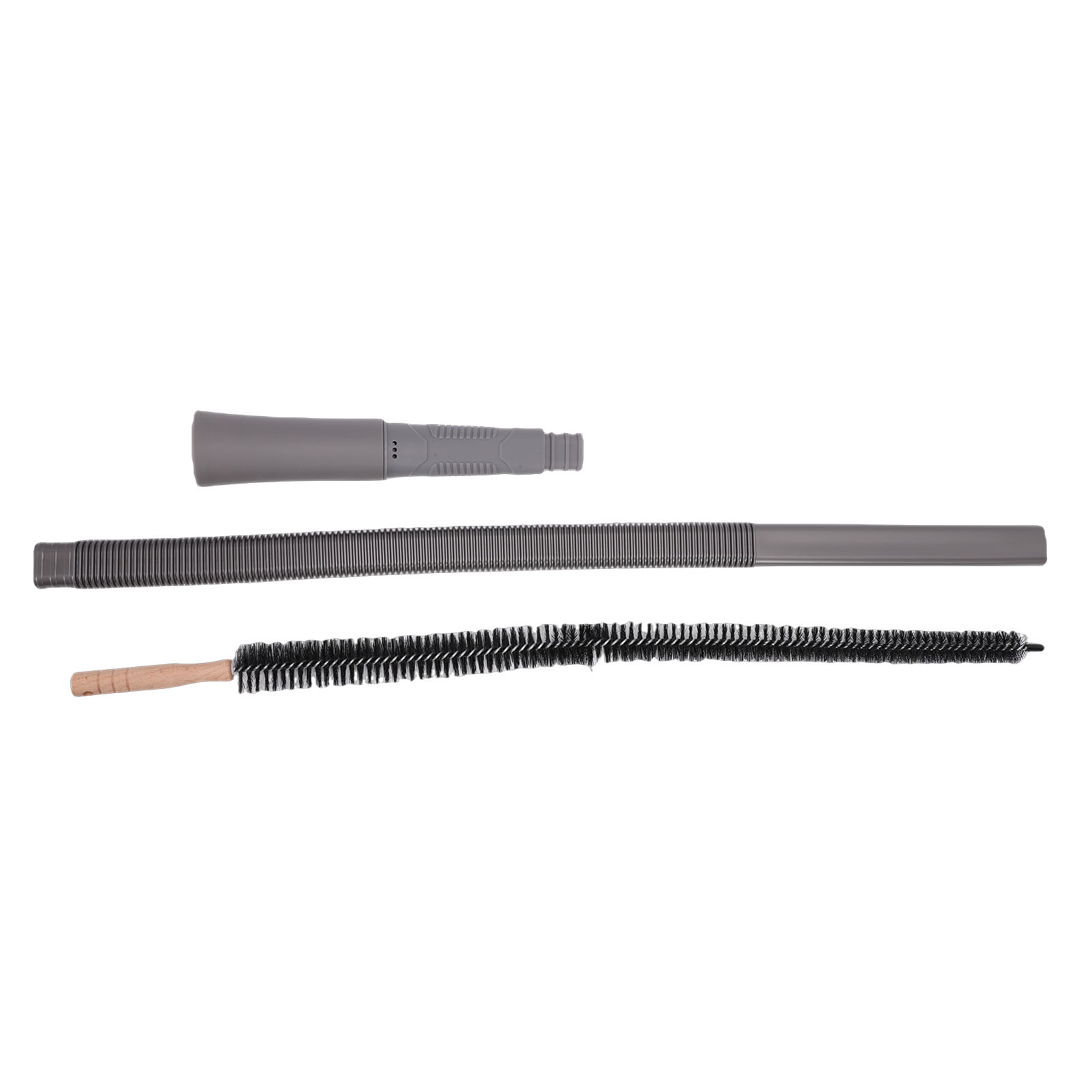 Reinigungsset Für Wäschetrocknerabluftkanäle Inklusive Flusenbürste, Flexiblem Schlauch Und Aufsatz Für Haushaltswäschetrockner (grau).