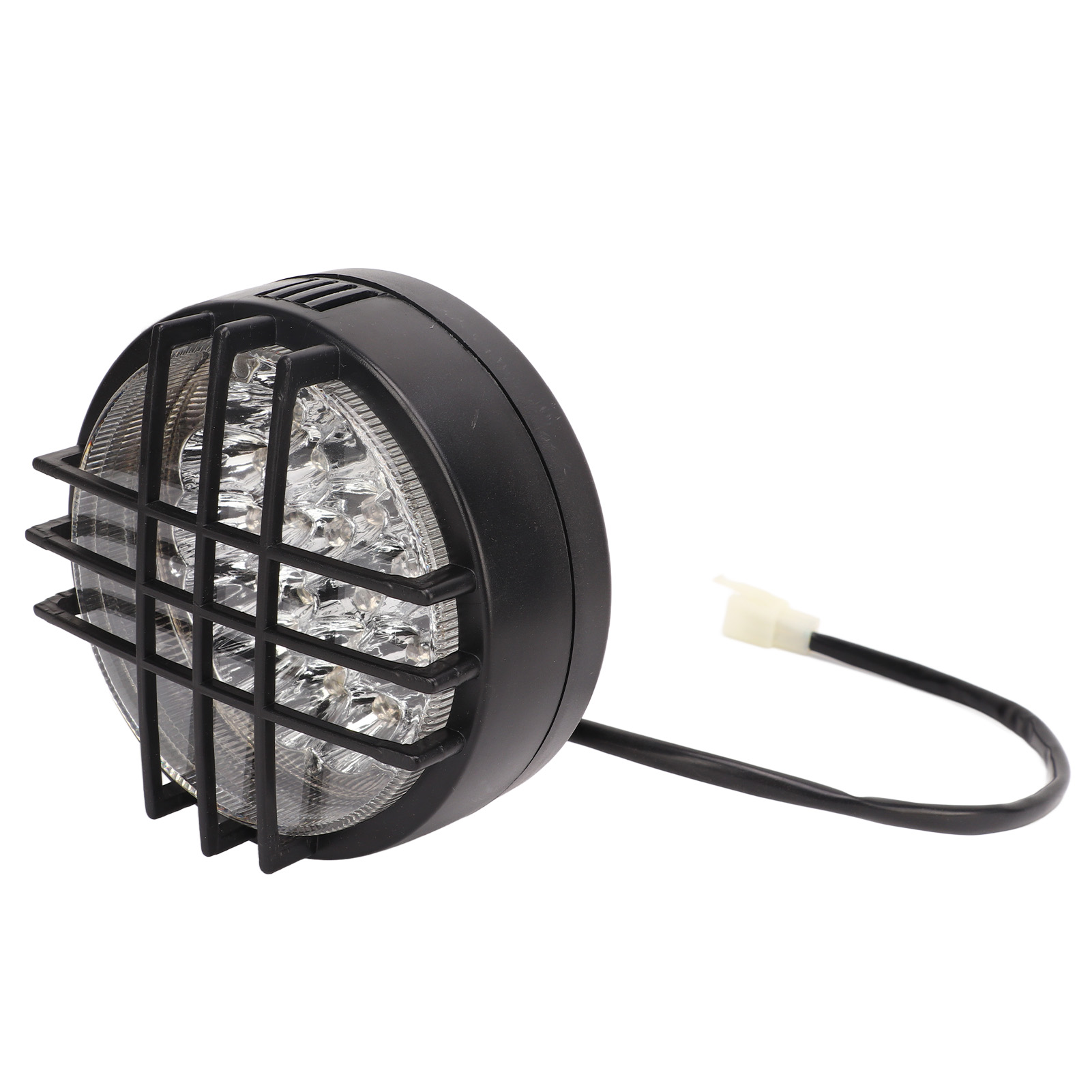 12v 3-adriger Led-scheinwerfer Mit Schutzgittern Für Quads, Karts Und Atvs Von 50 Bis 200 Cm³.