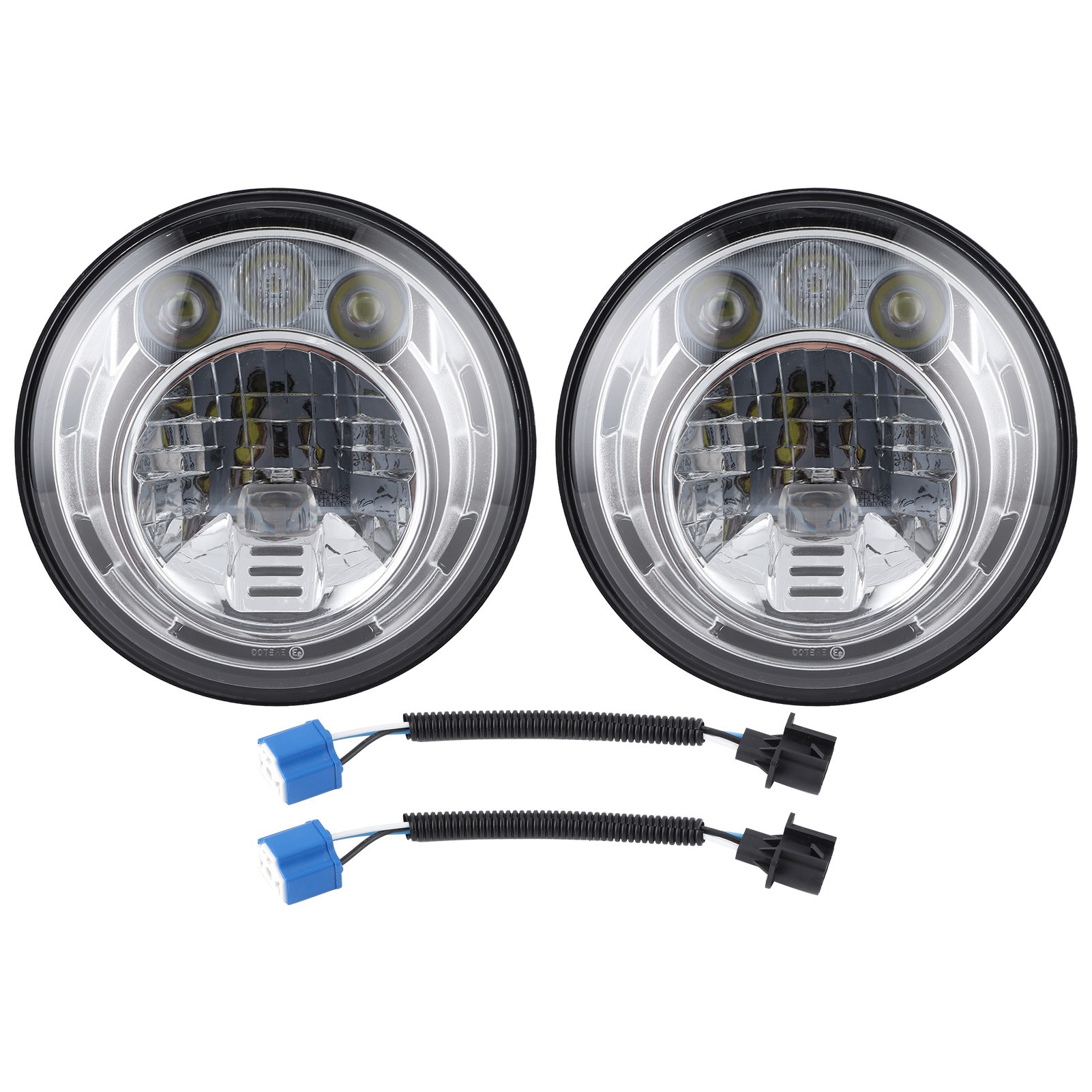 Paar 7-zoll-led-scheinwerfer, 3200 Lm, 6000 K, 60 W, Schutzart Ip67, Kompatibel Mit Jeep Wrangler