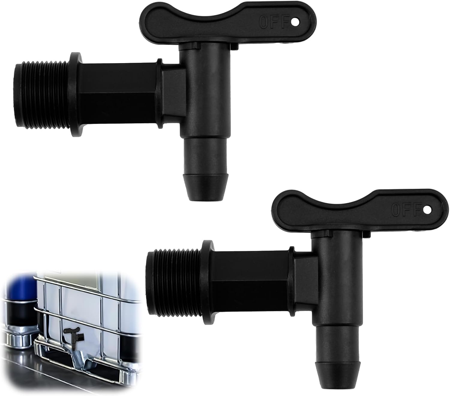 Stück Kunststoff-tankhahn, Regenwassertankhähne Mit Wasserdichtem Ptfe-band – 3/4" – Fasshahn Für Eimer, Ersatzhähne Für Weinzapfanlagen