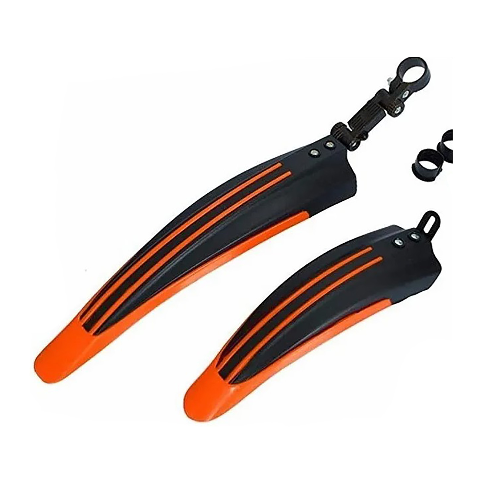 Schutzbleche Für Mountainbike (vorne Und Hinten), Orange, Aus Polypropylen (pp), Als Ersatzteil Für Fahrräder.