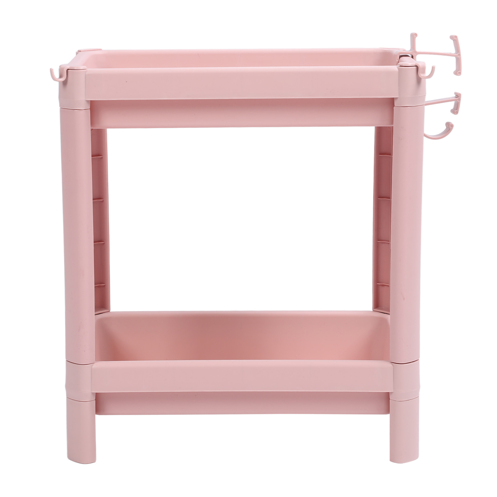Badezimmer-bodenregal, Mehrstufig, Stabil Und Langlebig, Freistehendes Eckregal, Rosa, 2 Ebenen
