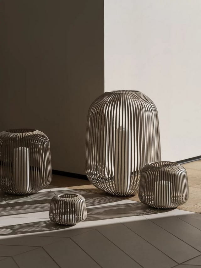 blomus Laterne LITO Nomad Windlicht beige L
