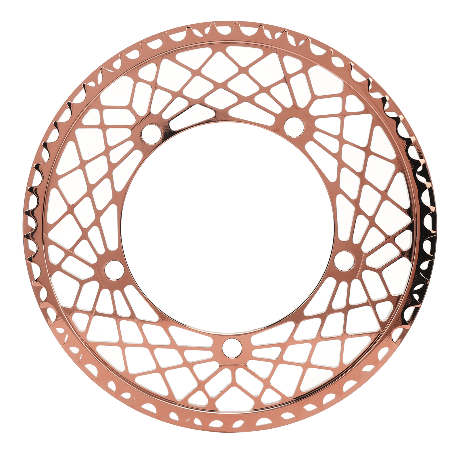 Bolany Faltkettenblatt Aus Verschleißfester Aluminiumlegierung, 130 Mm Lochkreis, 53 Mm Durchmesser, Roségoldene Oberfläche