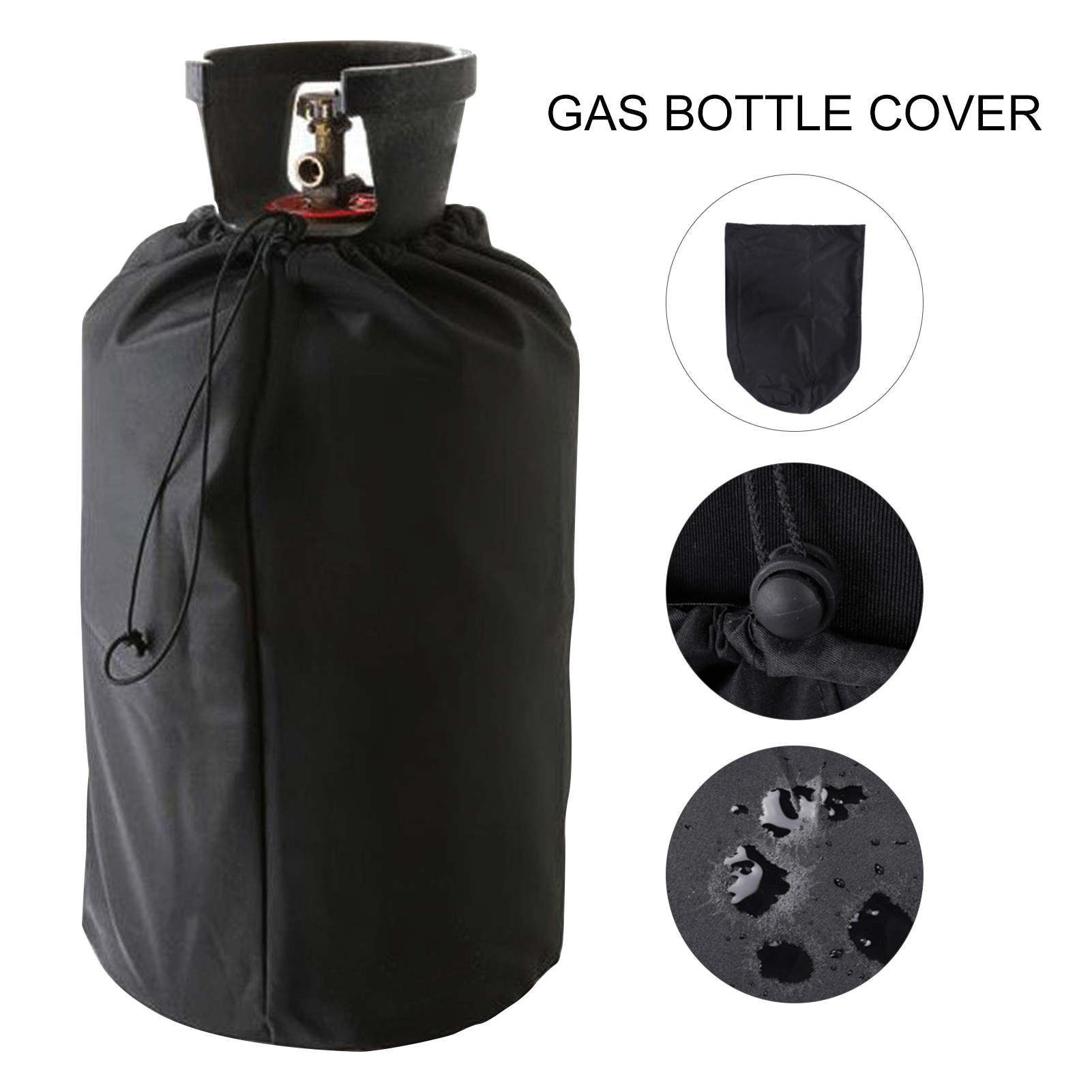 Gasflaschenabdeckung Mit Wasserdichter Beschichtung, Schutzhülle Für Propangastanks, Sonnenschutz, Reiß- Und Uv-beständige Gastankabdeckung Mit Kordelzug