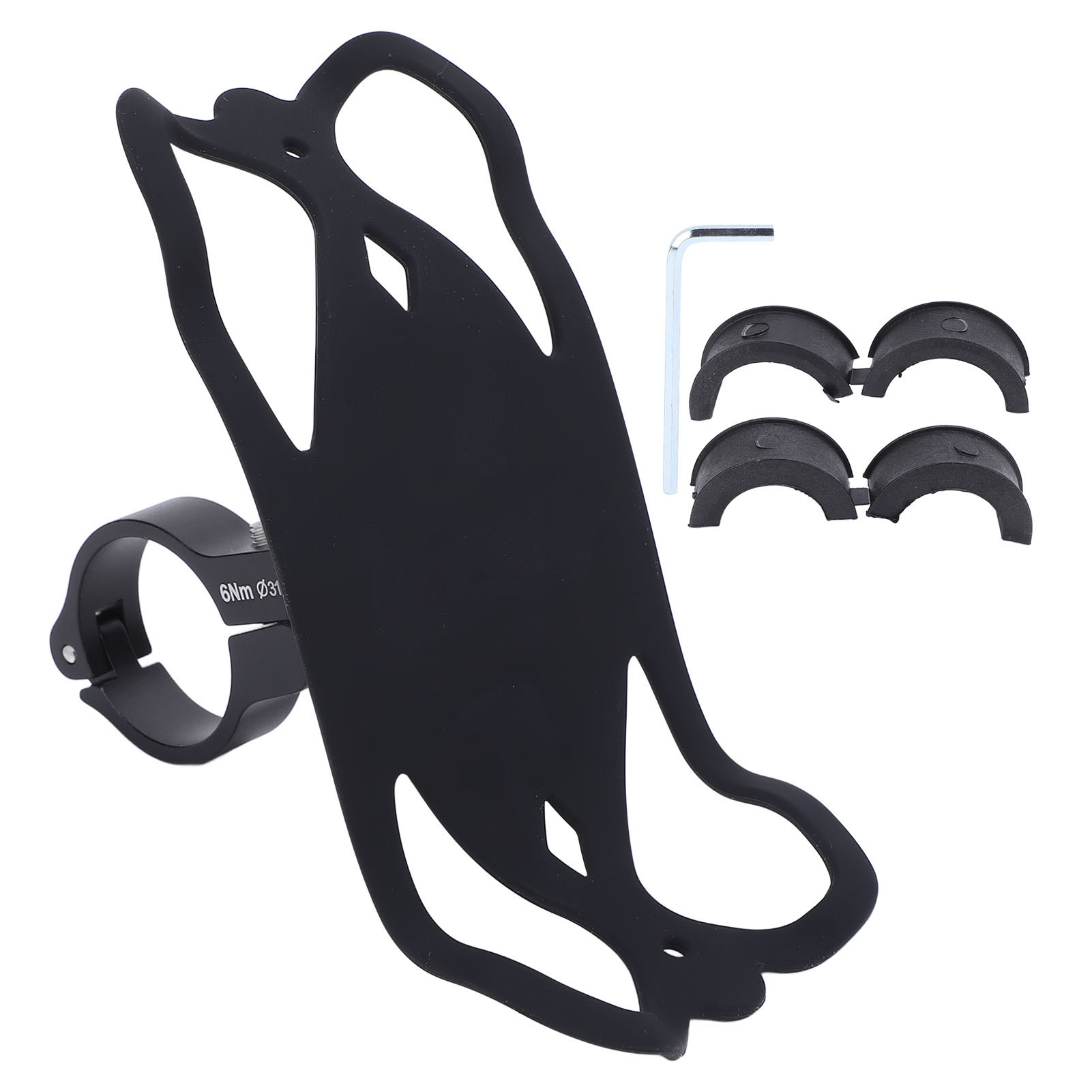 Fahrrad-handyhalterung Mit Lenkerbefestigungsring, 360° Drehbar, Kompatibel Mit Mobiltelefonen Von 4-7 Zoll.