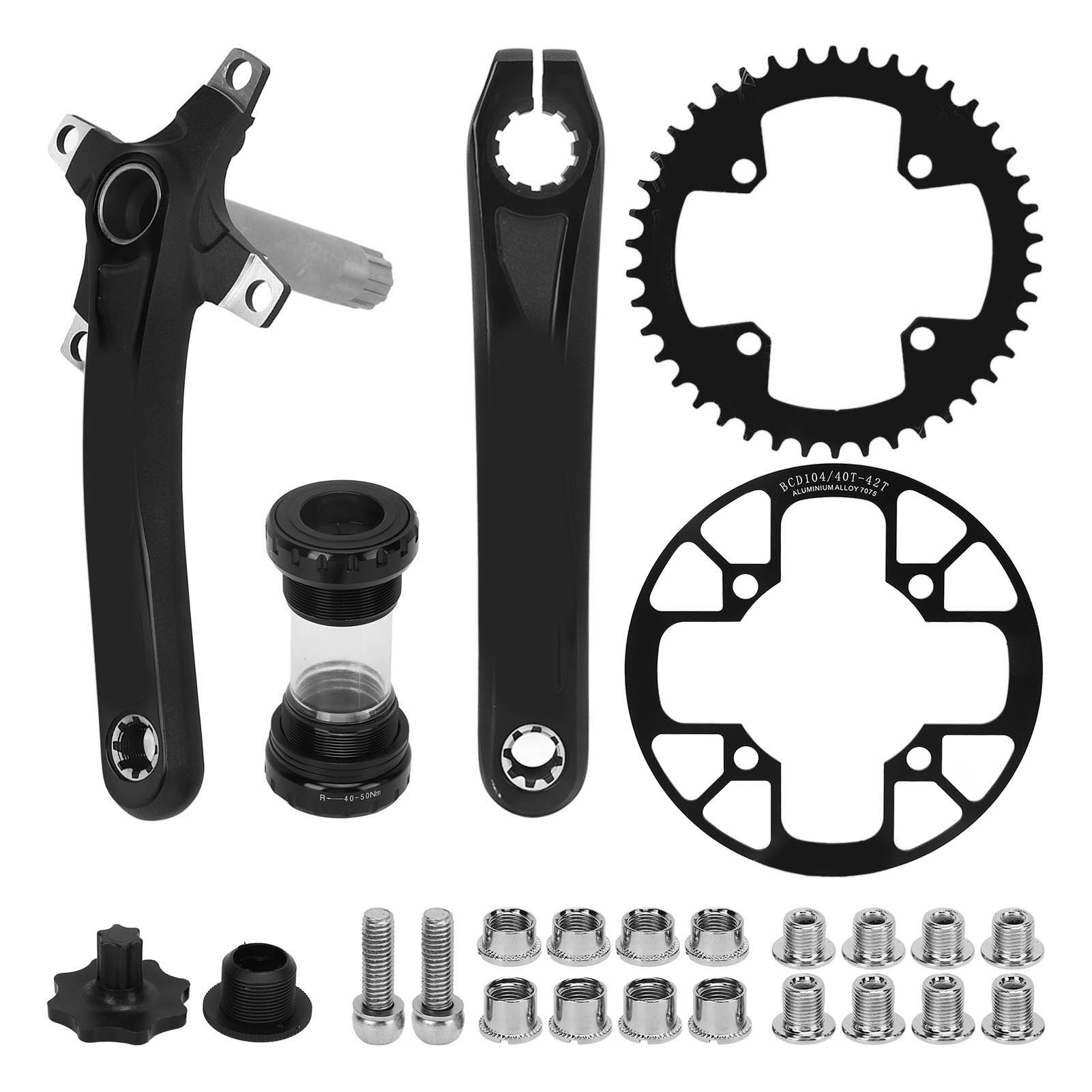Hohl-innenlager Für Fahrräder, Schmales/breites 42-zahn-kettenblatt, Kettenblattschutzplatte 40-42 Zähne, Mountainbike-kurbelgarnitur