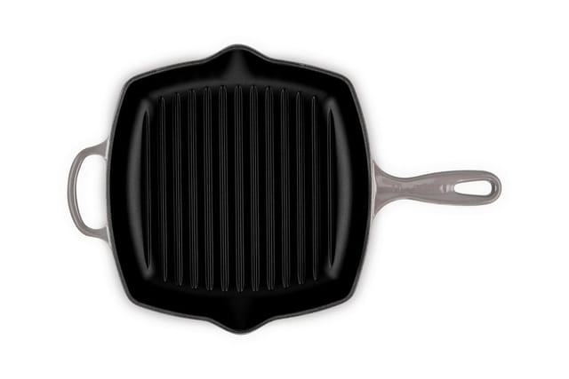 Le Creuset Grillpfanne Quadratisch Signature Gusseisen Flint Grau 26cm