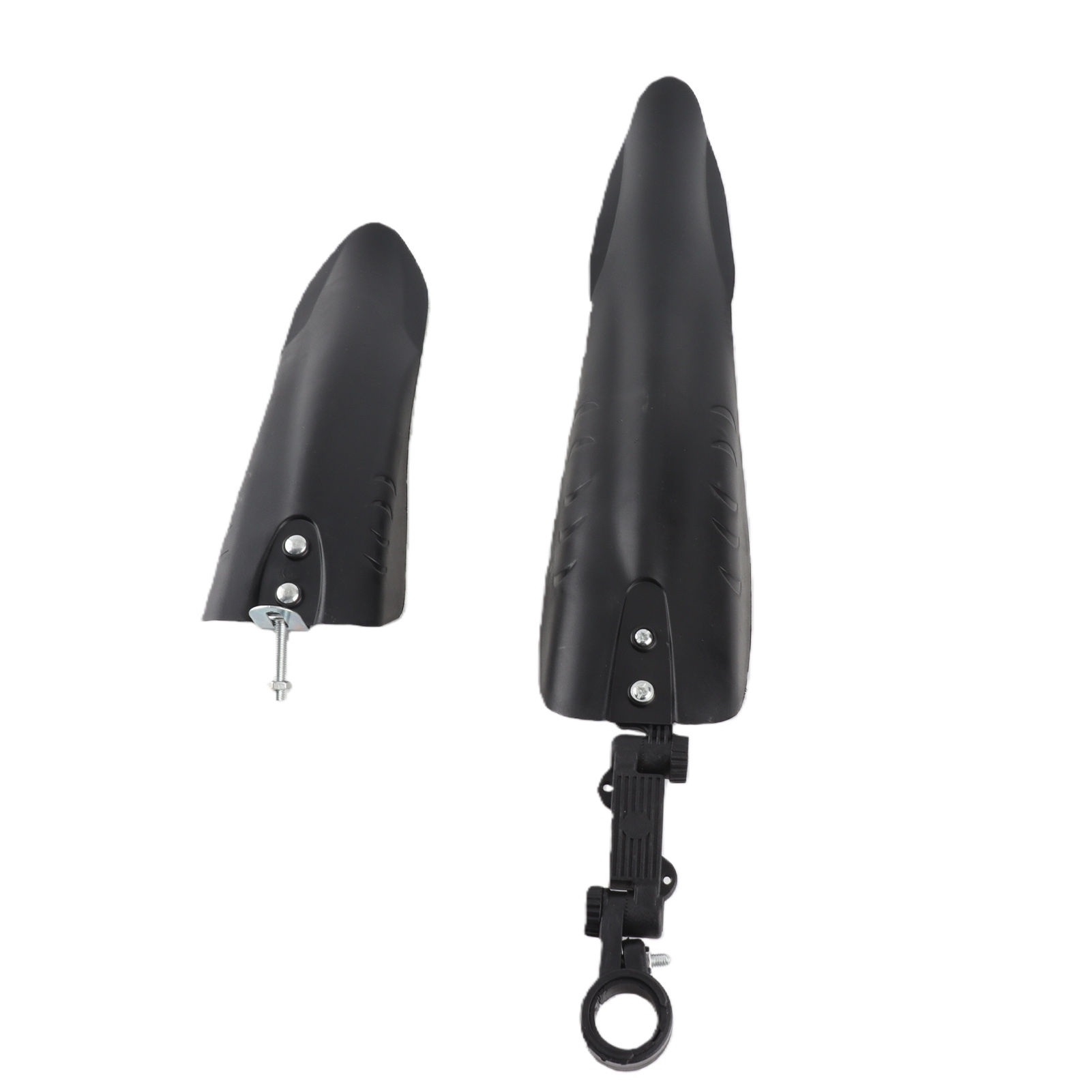 Verstellbare Schwarze Kunststoff-schutzbleche Für Rennräder Und Mountainbikes, Vorne Und Hinten, Mit Zubehör
