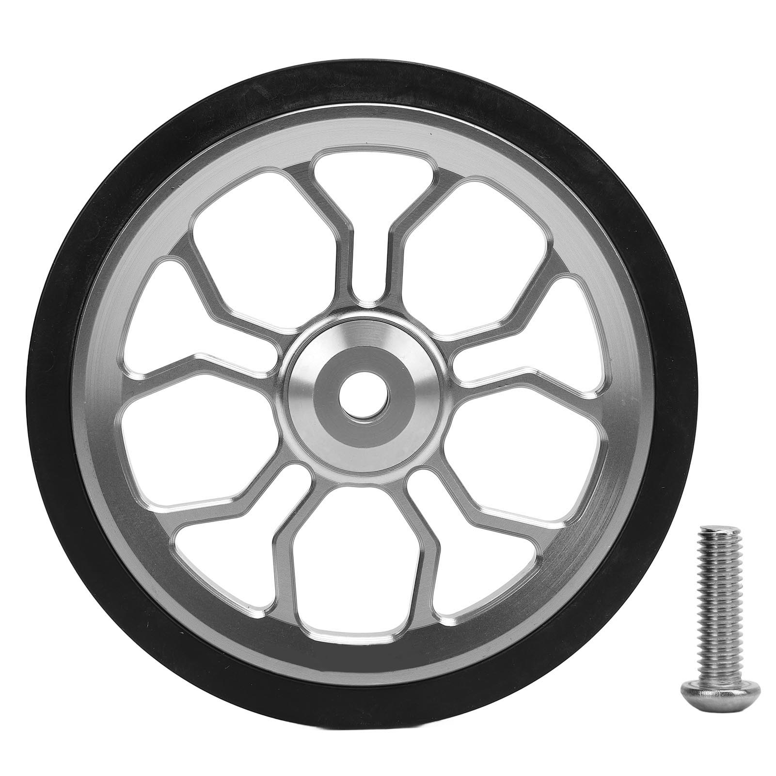 Easy Wheel Faltrad Aus Aluminiumlegierung, Hochleistungslager, Leicht, Zum Radfahren, Silber
