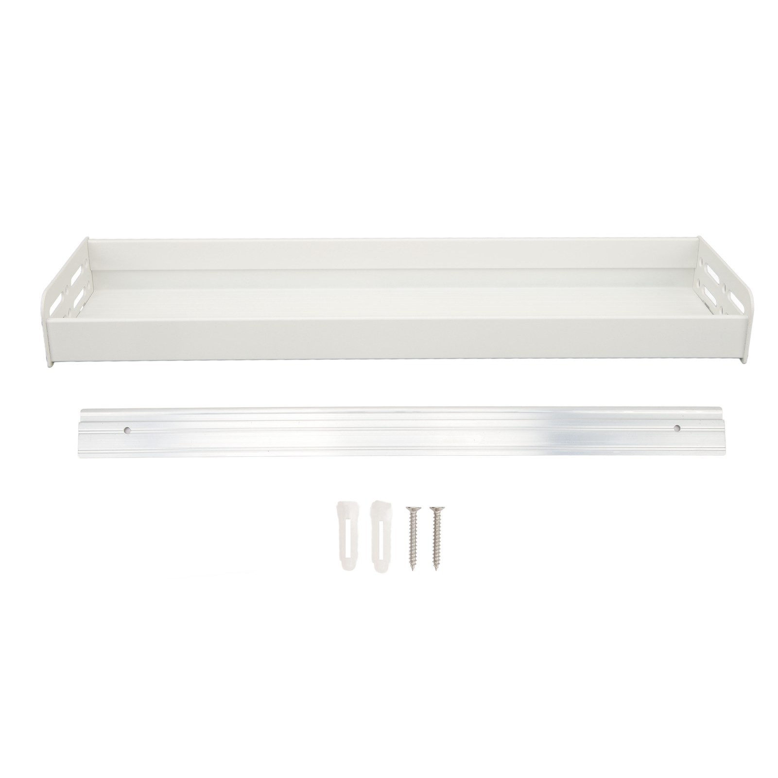 Multifunktionales, 50 Cm Hohes, Wandmontiertes Gewürzregal, Weiß, Ideal Für Küche Und Bad.