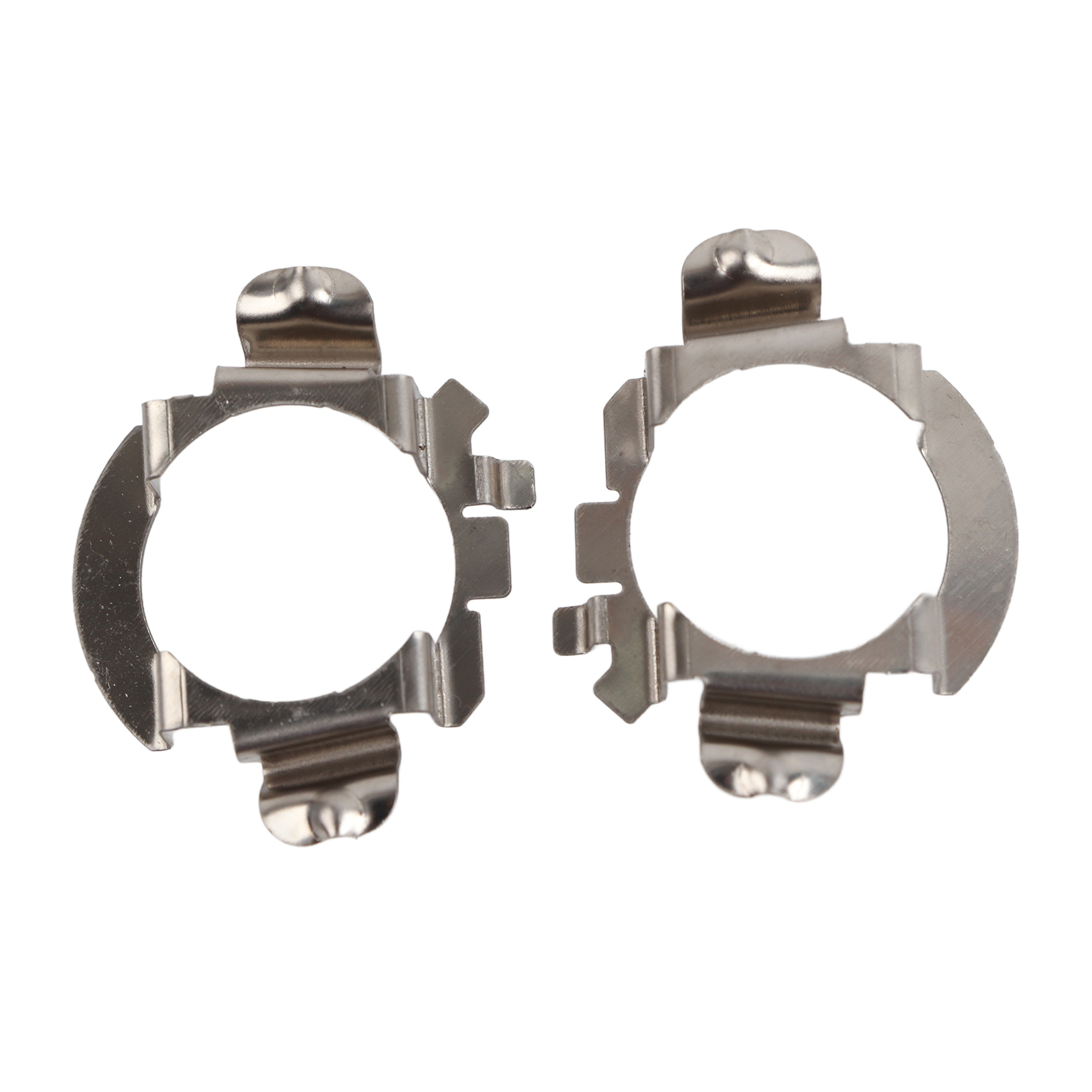 Led-halterung, 2 Stück/set Aus Silberfarbenem Edelstahl, Hitzebeständiger Scheinwerferadapter, Korrosionsbeständig Für Autos.