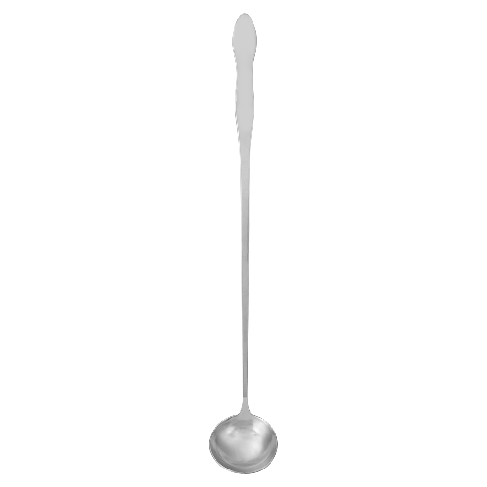 Multifunktionaler Rührlöffel Mit Langem Edelstahlgriff, Für Kaffee, Tee, Kerzen (runder Löffel).