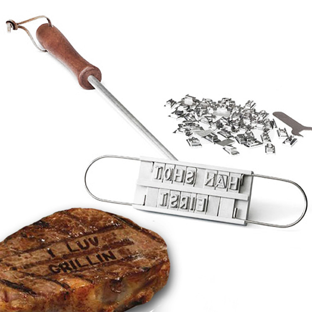 Brenneisen-sets Für Grill, Fleischbesteck-sets, Diy, Grill Mit Bearbeitbaren Buchstaben.