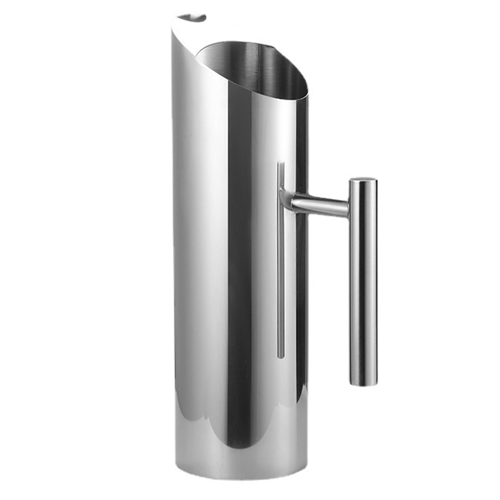 Wasserkaraffe Aus Edelstahl Mit Eisschutz, 1,5 L Fassungsvermögen, Ergonomischer Griff, Für Obst Und Kalte Getränke.
