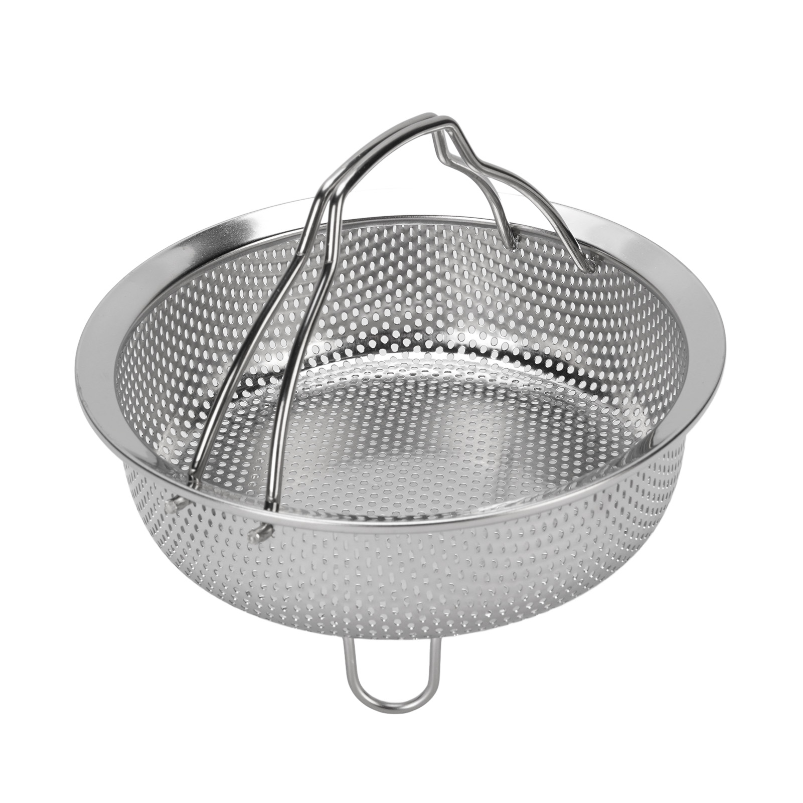Dampfkorb Mit Klappbarem Griff, Edelstahl 304, Multifunktionales Sieb Für Elektrischen Reiskocher, 18 Cm / 7,09 Zoll.