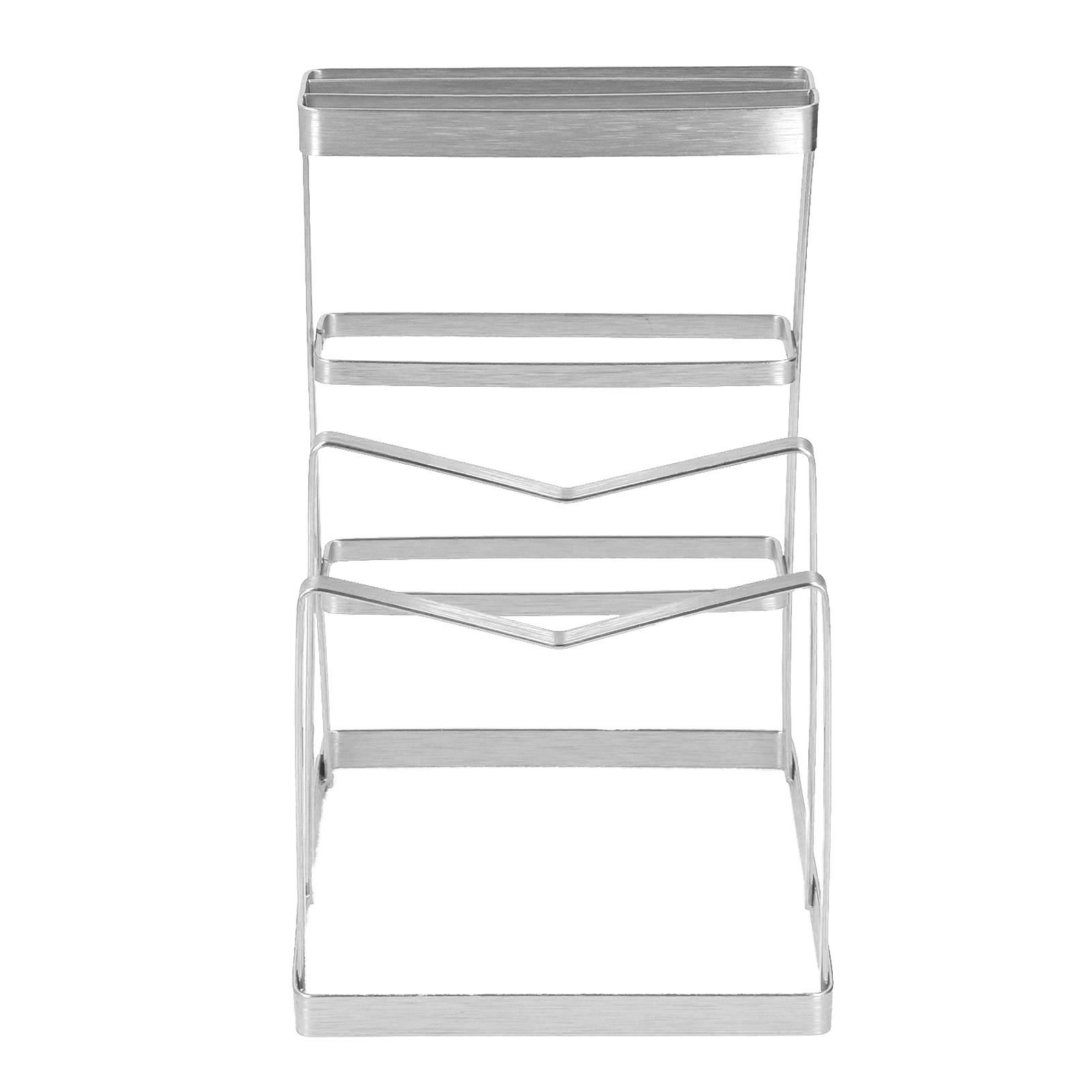Schneidebretthalter, Schneideorganizer, Mehrzweckständer, Küchenarbeitsplatte, Messer, Töpfe, Pfannendeckel, Silber.