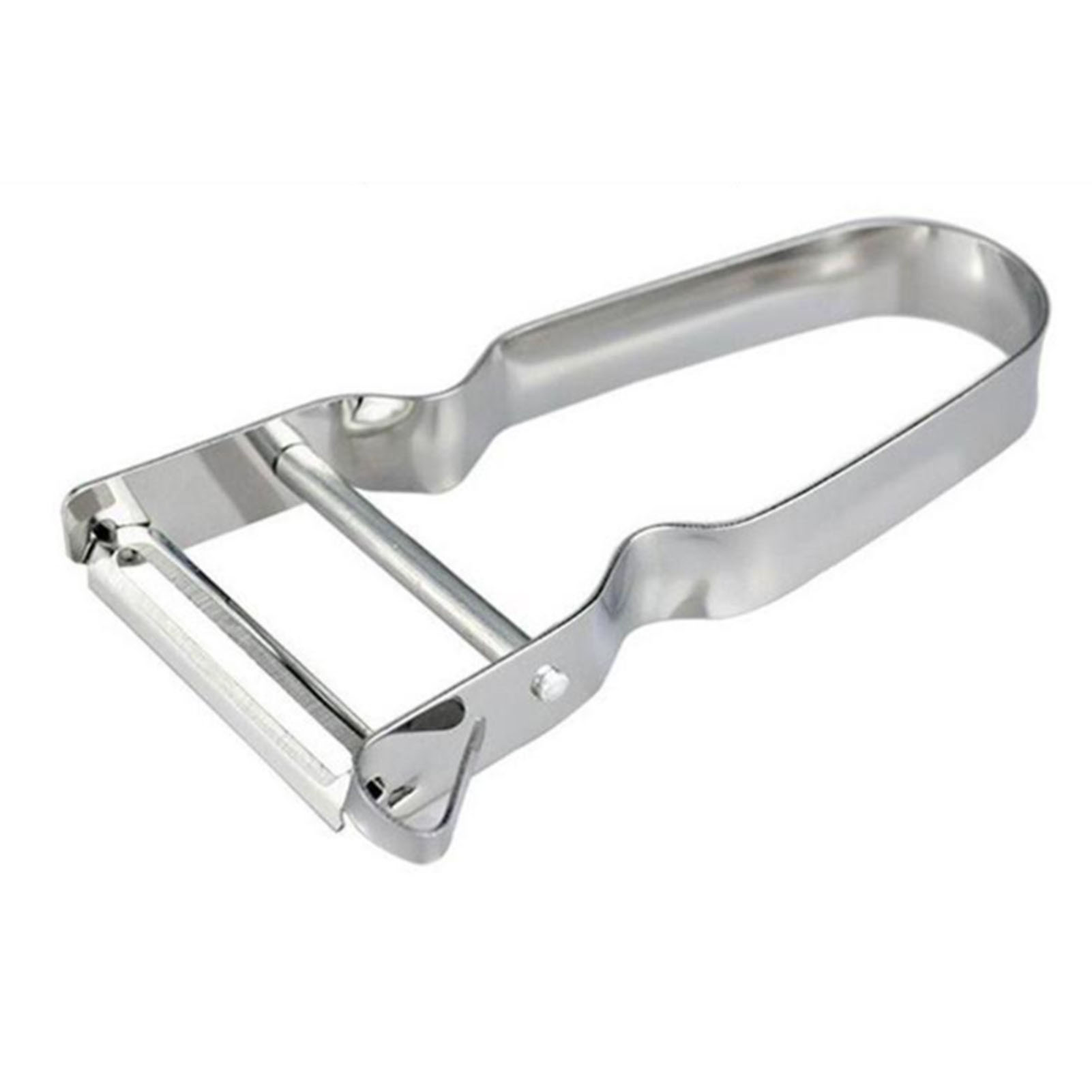 Sparschäler Aus Edelstahl Mit Ergonomischem U-förmigem Griff Für Obst Und Gemüse, Ideal Für Die Küche (silber).