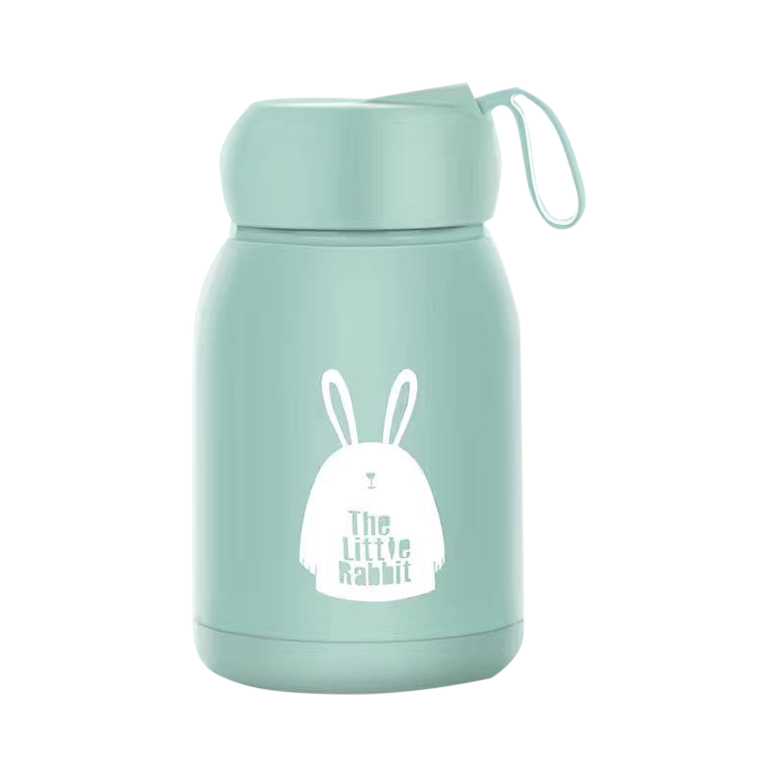 330 Ml Doppelwandiger Isolierbecher, Auslaufsicher, Mit Niedlichen Kleinen Hasenmotiven, Ideal Für Reisen, Outdoor-sportarten Und Umweltfreundlich.