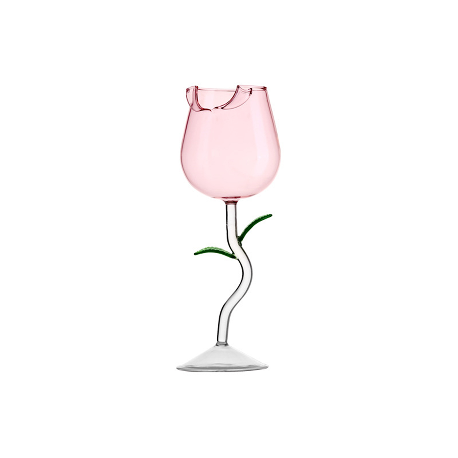 Rosenförmiges Weinglas, Cocktailglas Aus Borosilikatglas Für Partys Und Bars, 150 Ml.