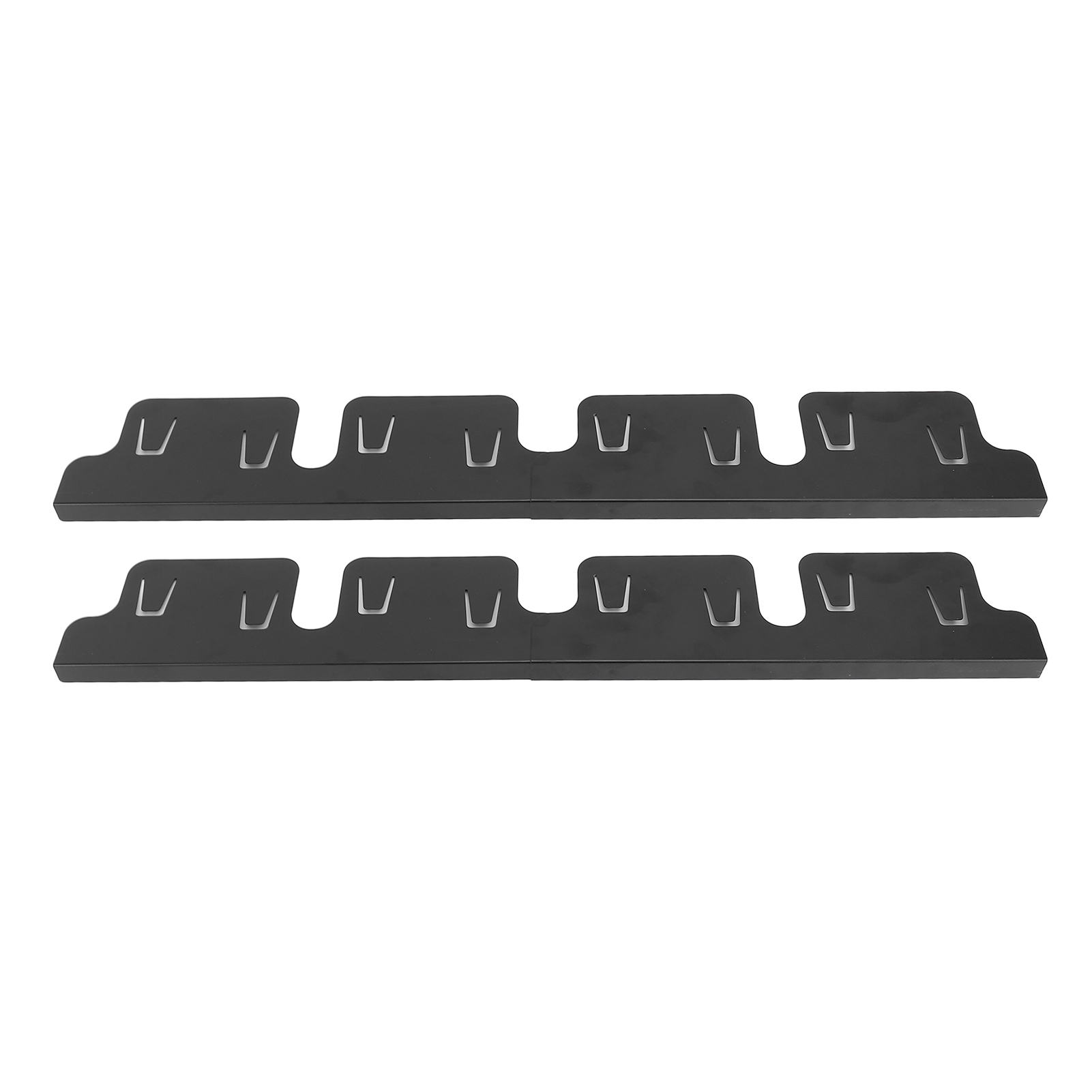 Paar Platzschutzmatten Für Herd Und Arbeitsplatte, Schwarz, 35x10 Cm, Verstellbar, Für Die Küche.