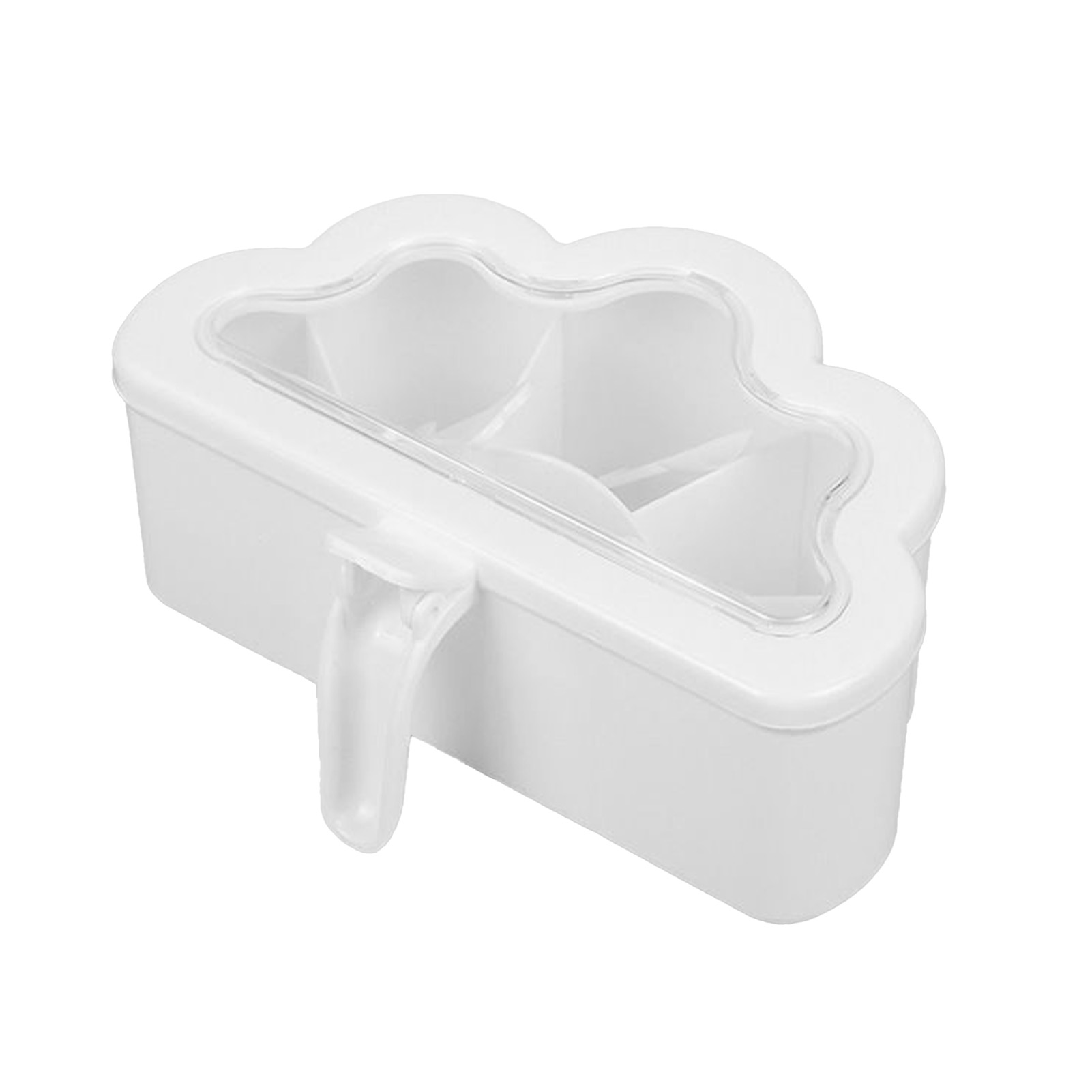 Wolkenförmige Gewürzdose, Einteilig, 6 Fächer, Gewürze Mit Transparentem Deckel, 6 Löffel Für Gewürze, Salz, Zucker, Pfeffer.
