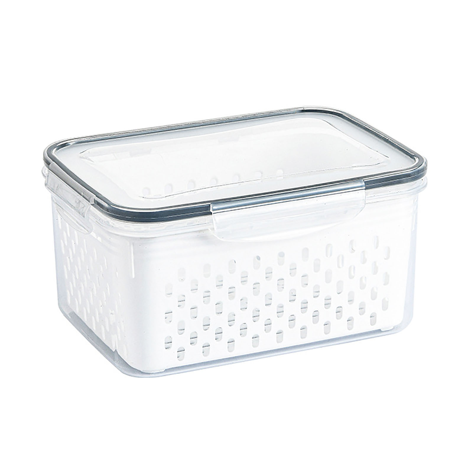 Transparenter Aufbewahrungskorb Für Obst Und Gemüse, Abtropfschale Für Küchenutensilien 850 Ml.