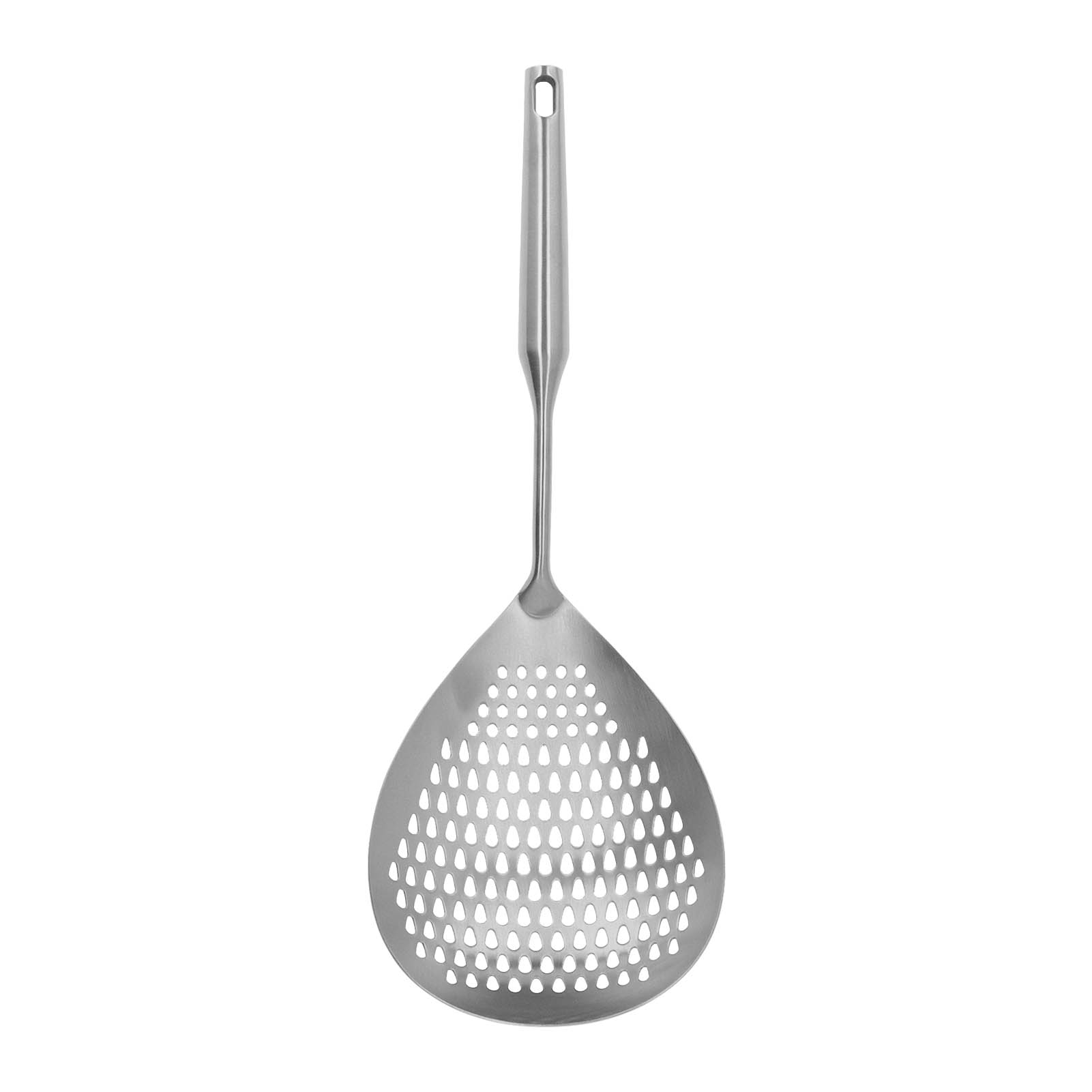Schaumkelle Aus Edelstahl 304, Lebensmittelecht, Langer Griff, Küchenlöffel Mit Hohem Durchfluss, Silberfarben.
