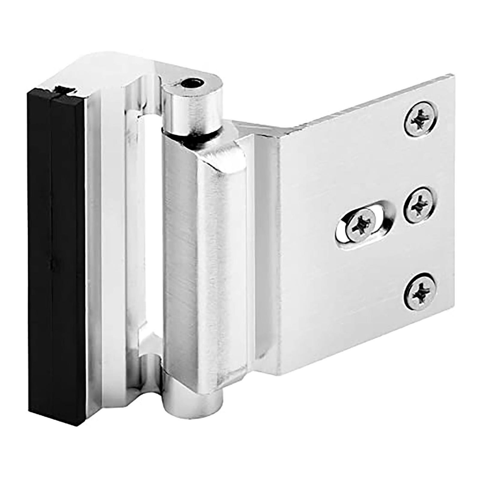 Sicherheitsschloss Für Zuhause Aus Aluminiumlegierung, 800 Lb, Rostfrei, Manipulationssicher, Türverstärkung, Silber.