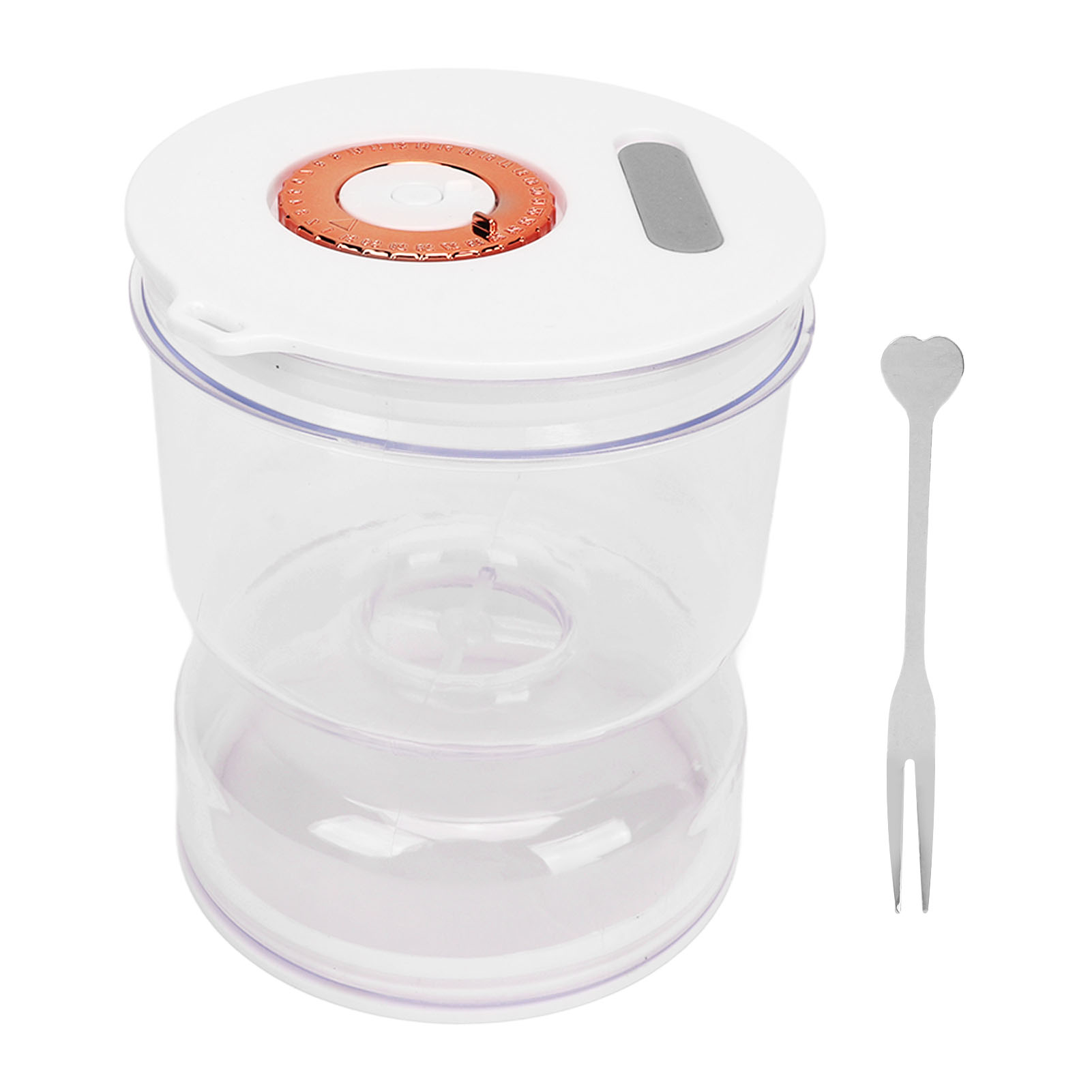 Einmachglas Mit Sieb, Klappgabel, Datumsanzeige, Sanduhr, Luftdichtem Verschluss, Trennung Von Trockenen Und Feuchten Bestandteilen, Aufbewahrungsbehälter Für Oliven Zum Kochen.