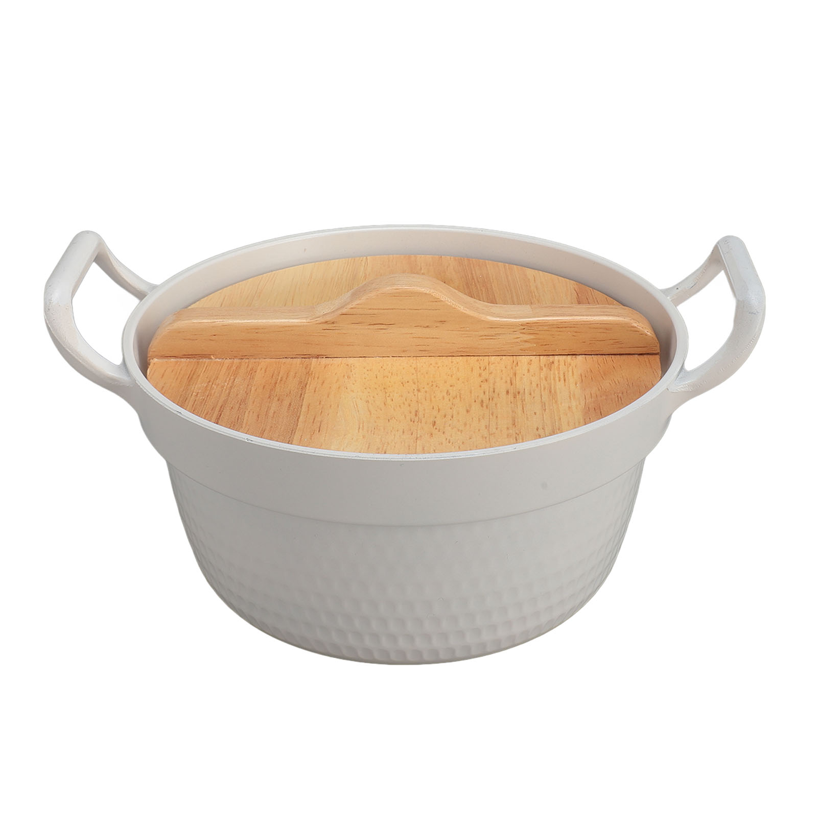 Professioneller Koreanischer Ramen-topf Aus Aluminiumlegierung Mit Antihaftbeschichtetem Holzdeckel. Ideal Für Zuhause, Reisen Und Camping.