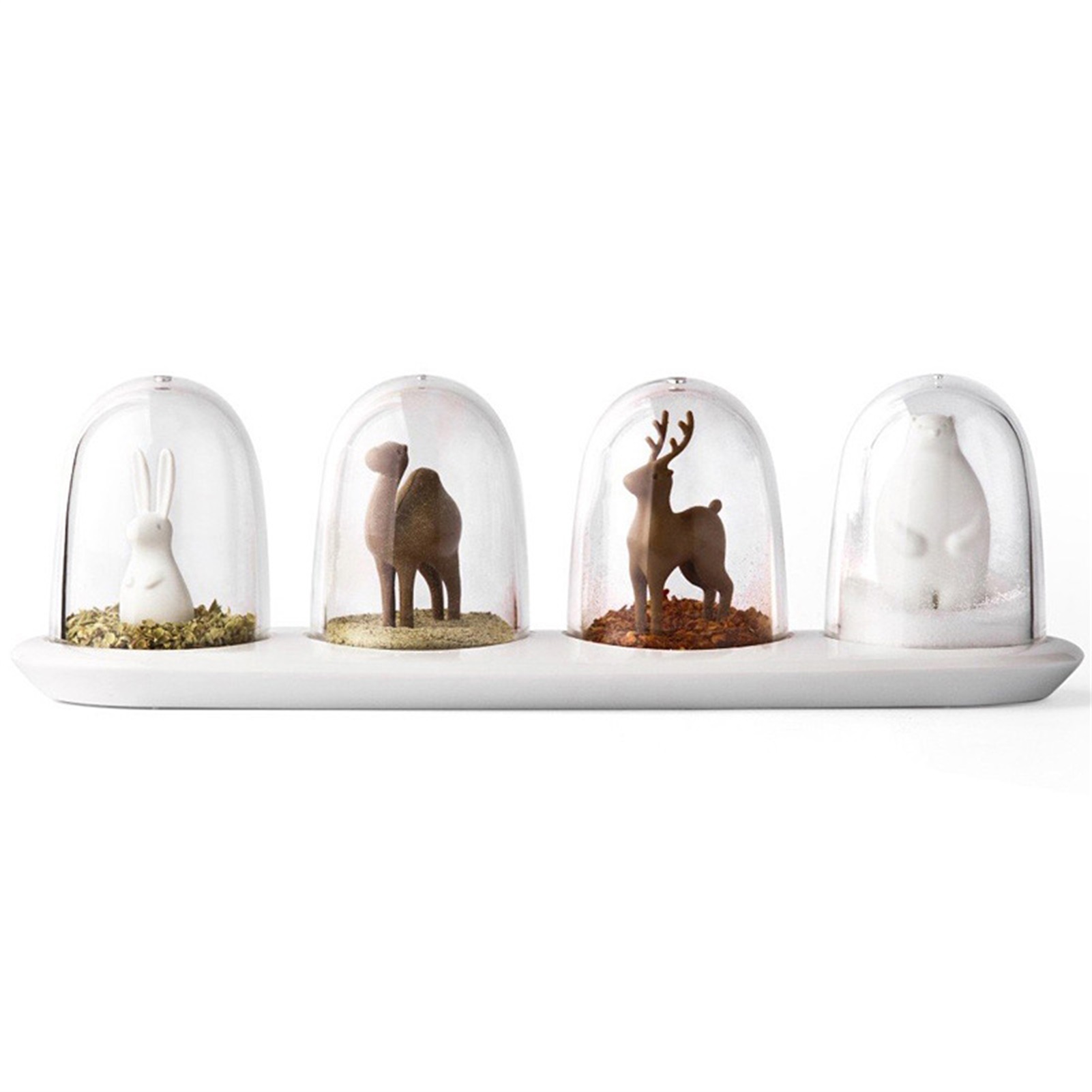 Gewürzaufbewahrungsbehälter, 4-teilig, Innovatives Und Niedliches Design, Streuer, Gewürzglas-set Für Die Haustierküche.