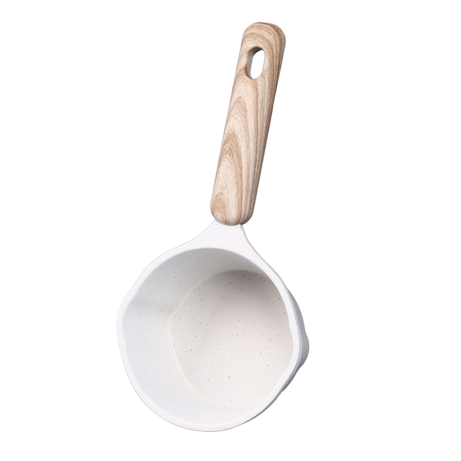 Medizinischer Steinkochtopf, Verhindert Anbrennen, Medizinischer Steintopf Mit Ausgießern Zum Ausgießen Von Öl, Milch, Zum Erhitzen Und Braten, Weiß.