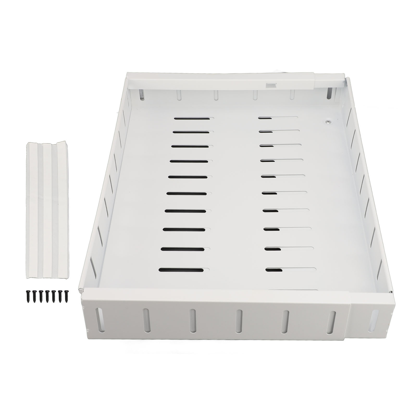 Ausziehbarer Schrankorganizer, Ausziehbare Klebeschublade Für Speisekammer Und Kleiderschrank, Weiß.