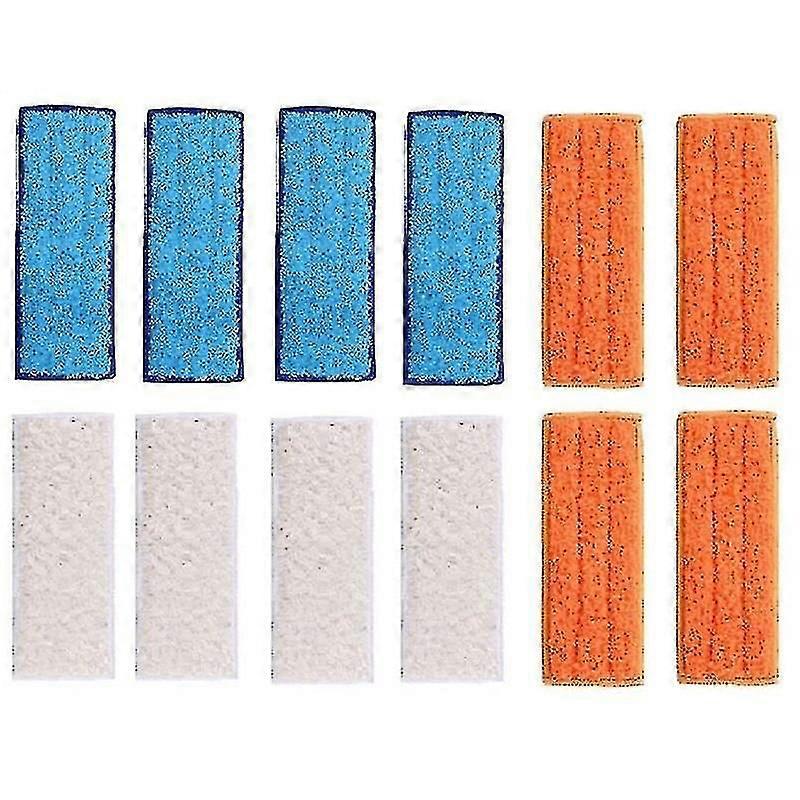 12-teiliges Set Ersatzteile Für Reinigungsroboter: 4 Nasswischpads + 4 Feuchtwischpads + 4 Trockenwischpads Für Irobot Braava Jet 240 24