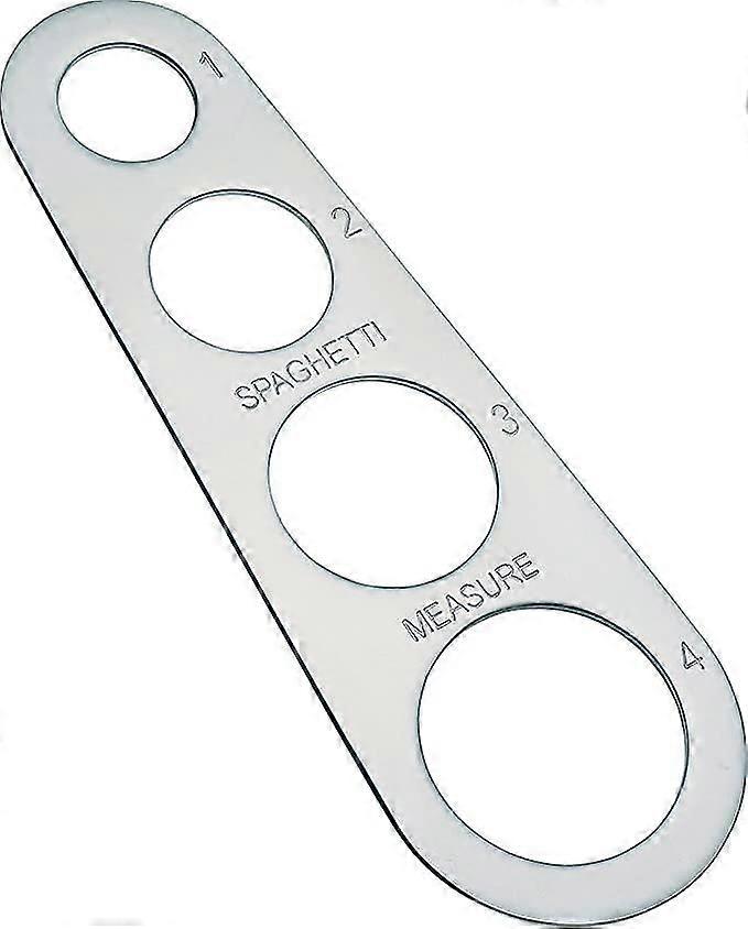 Spaghetti-messlöffel Aus Edelstahl Mit 4 Löchern, Portionskontroll-gadget Für Pasta, Küchenhelfer, 1 Stück, Silber